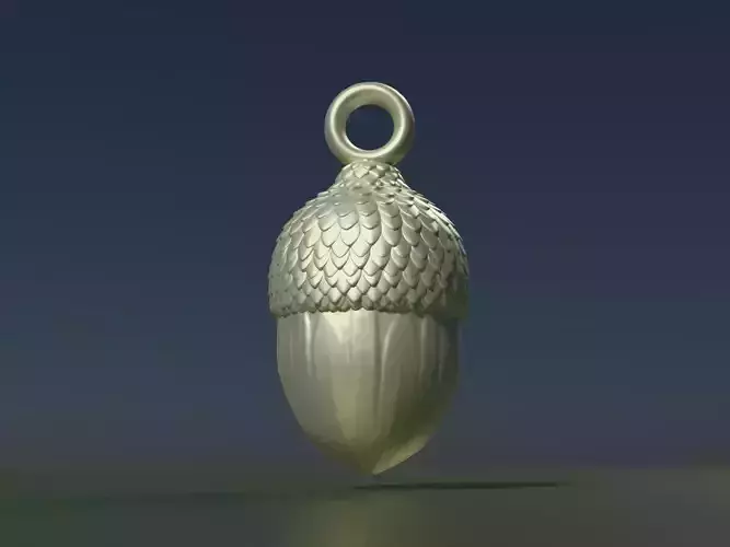 Acorn Pendant 3D print model