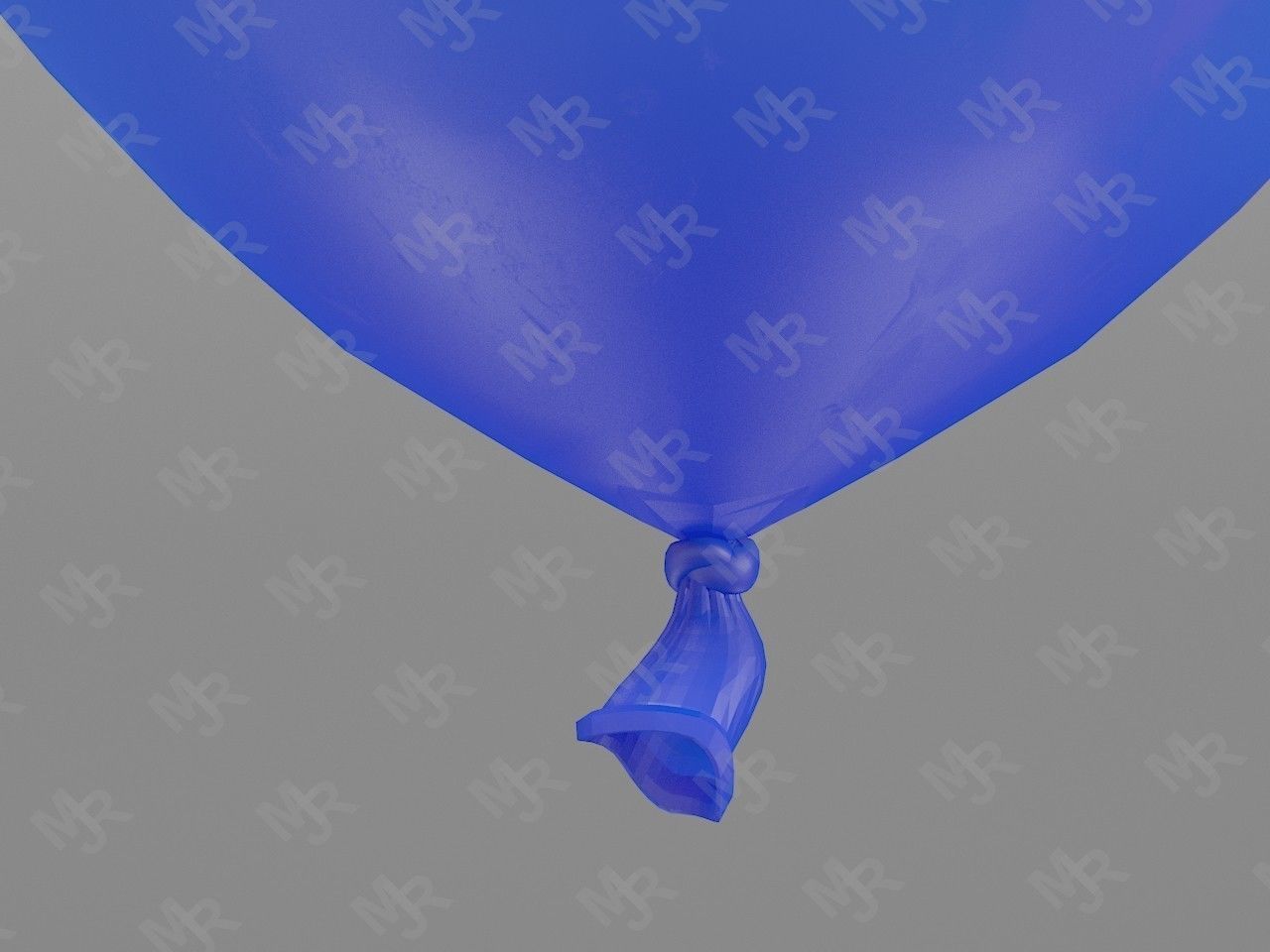 Balloons peach balloon Low-poly 3D model_6