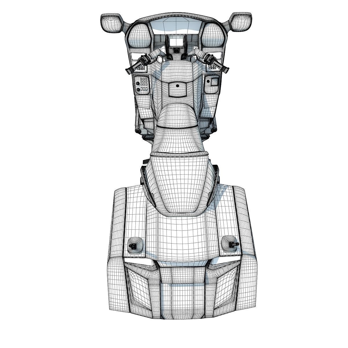 Sport Motorcycle 3D model_17