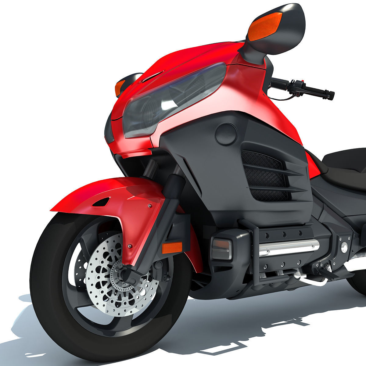 Sport Motorcycle 3D model_6