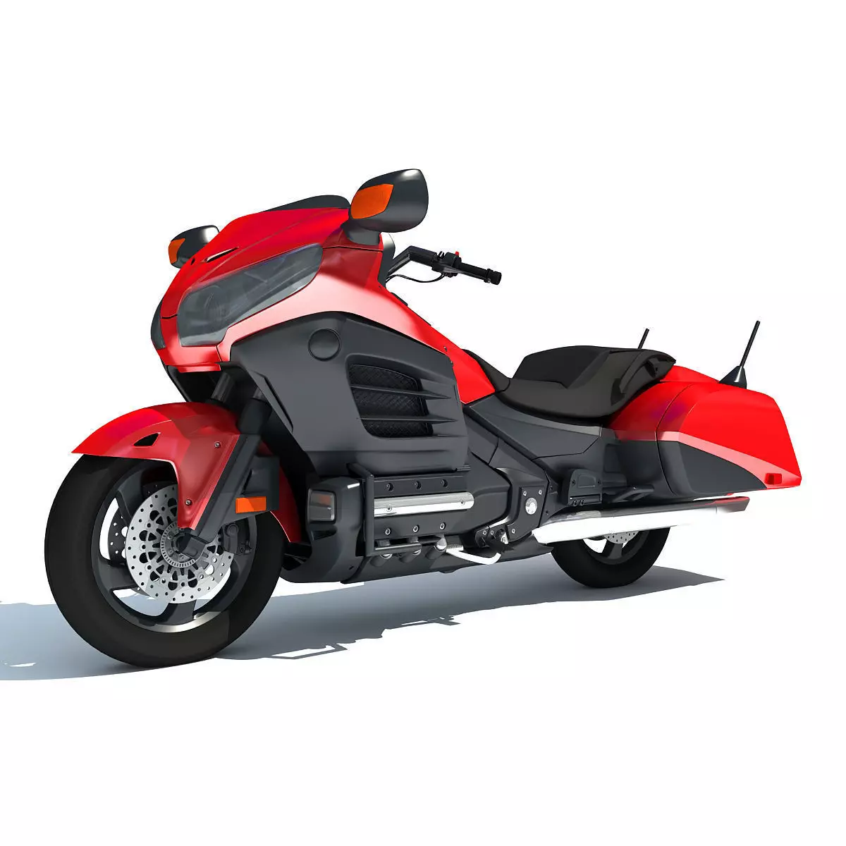 Sport Motorcycle 3D model_0