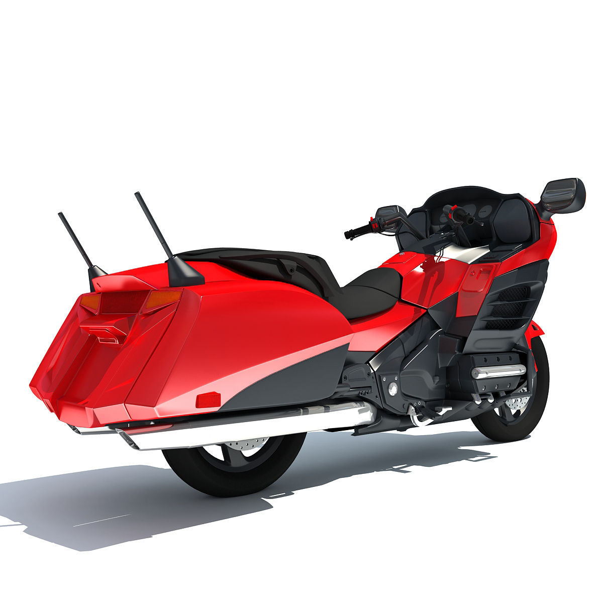 Sport Motorcycle 3D model_4
