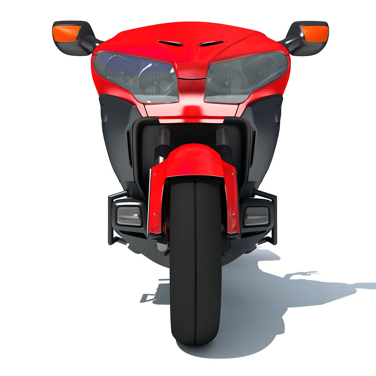 Sport Motorcycle 3D model_9