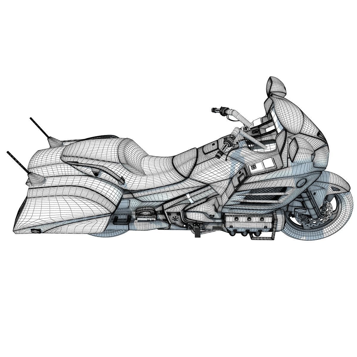 Sport Motorcycle 3D model_16