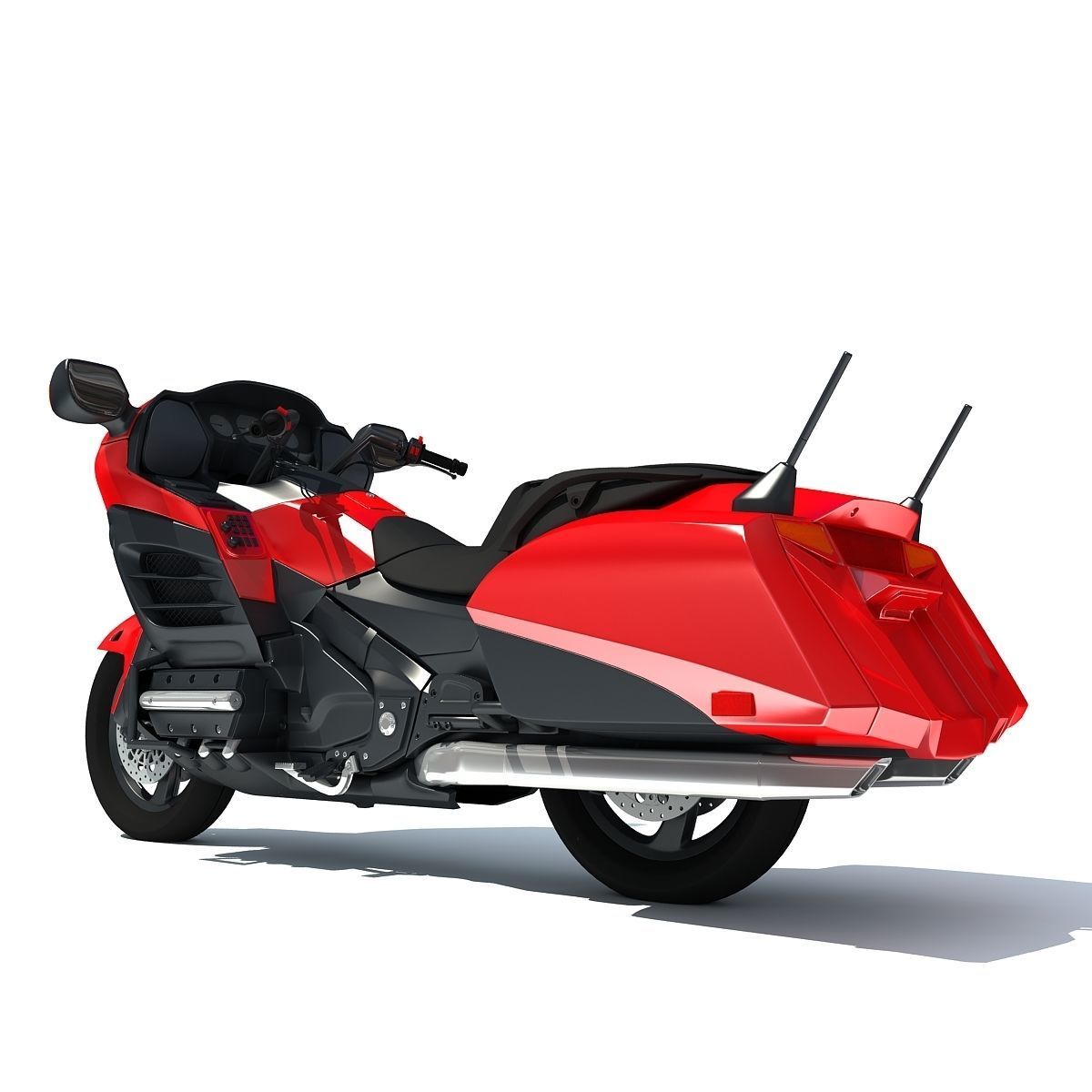 Sport Motorcycle 3D model_5