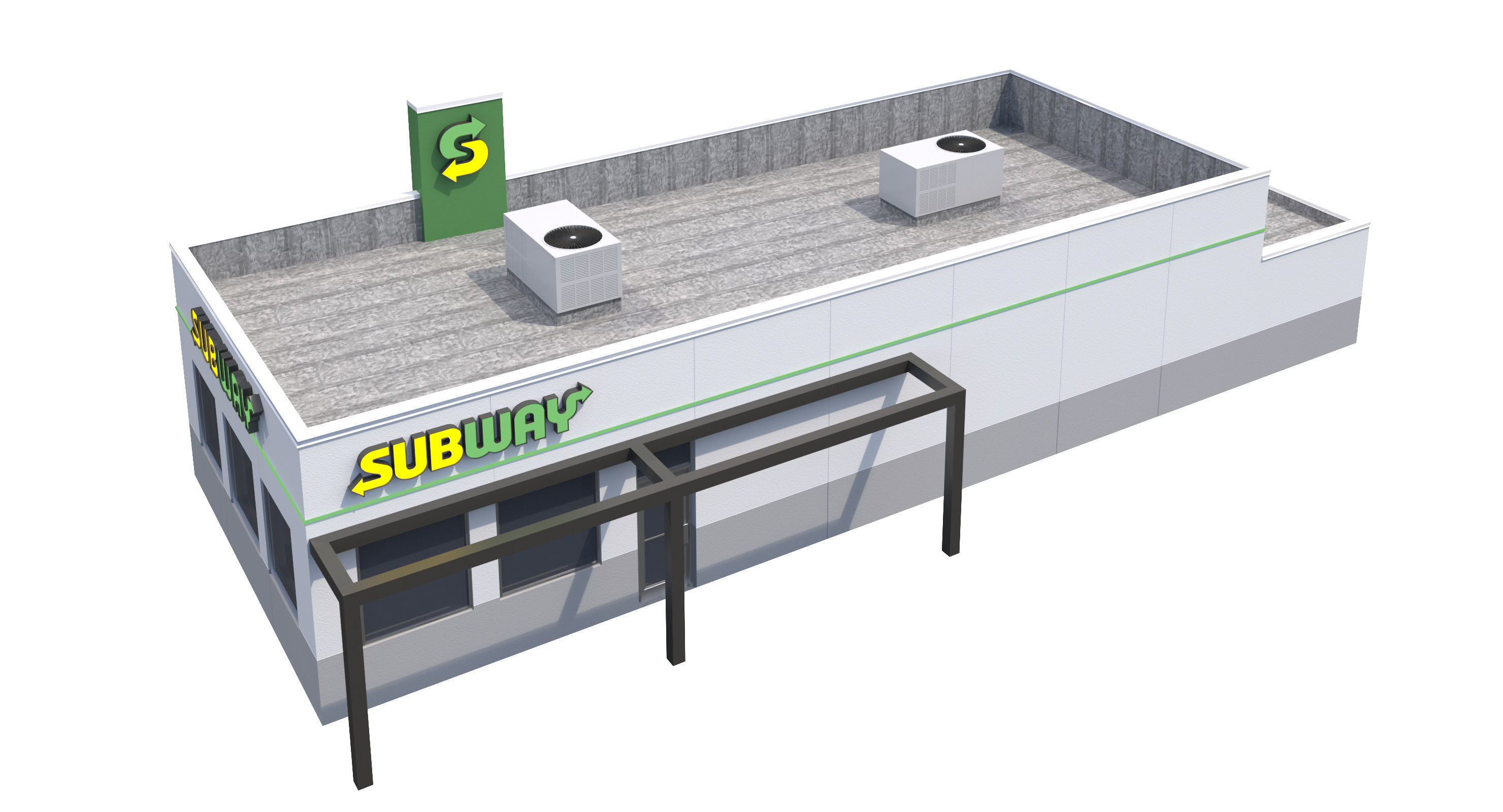 Retail Collection-004 Restaurants 3D model_29