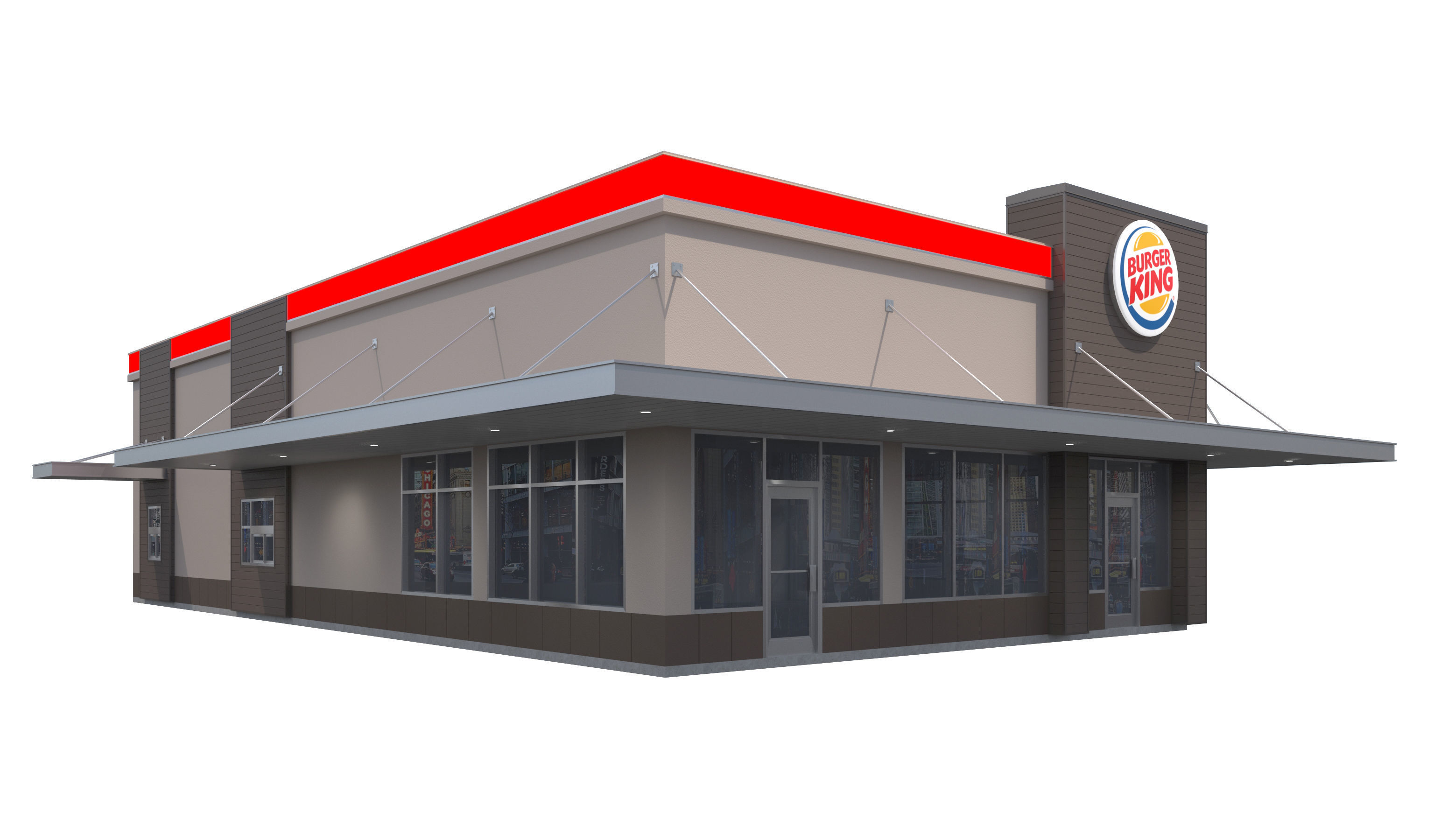 Retail Collection-004 Restaurants 3D model_8