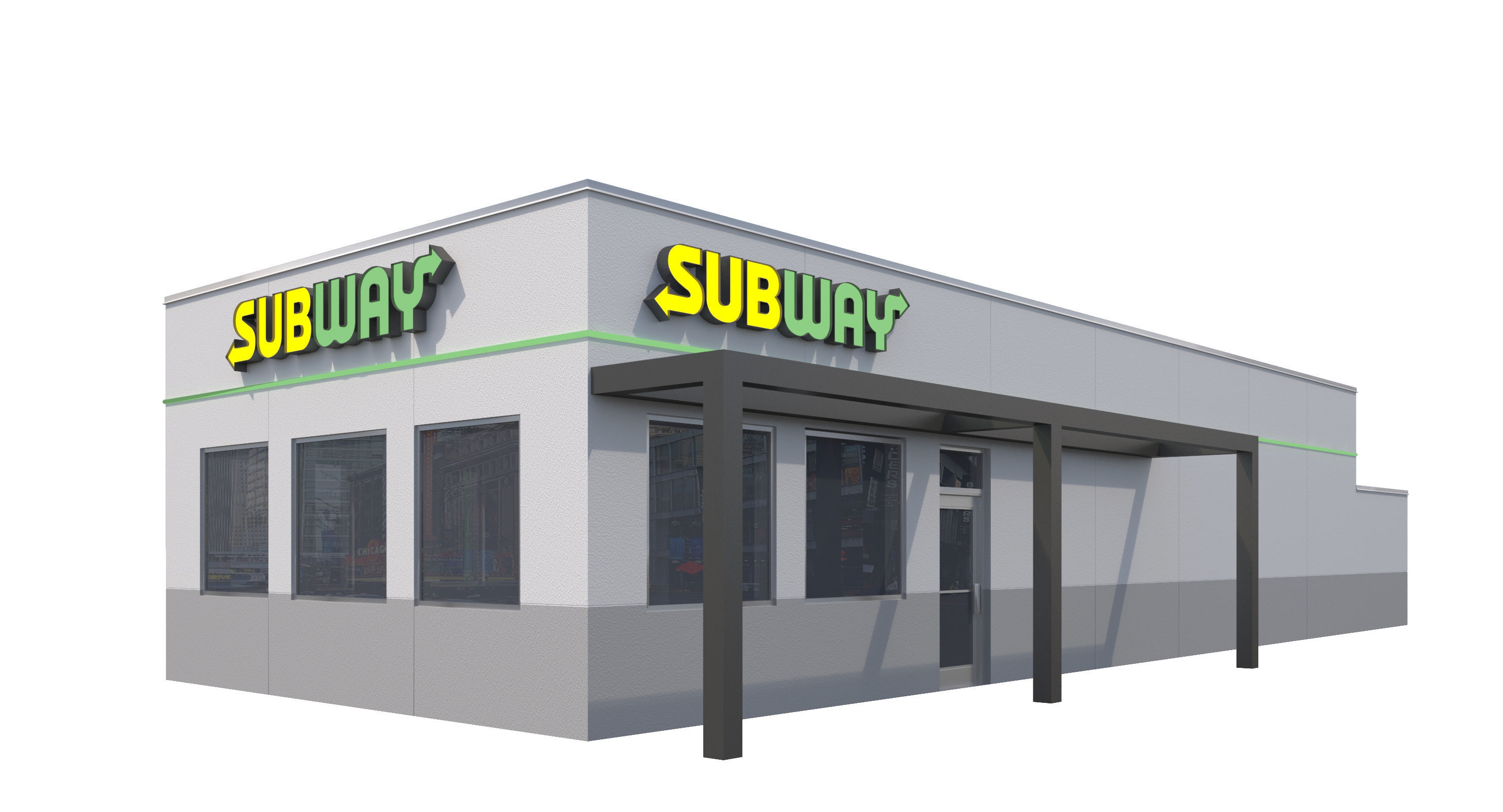 Retail Collection-004 Restaurants 3D model_21