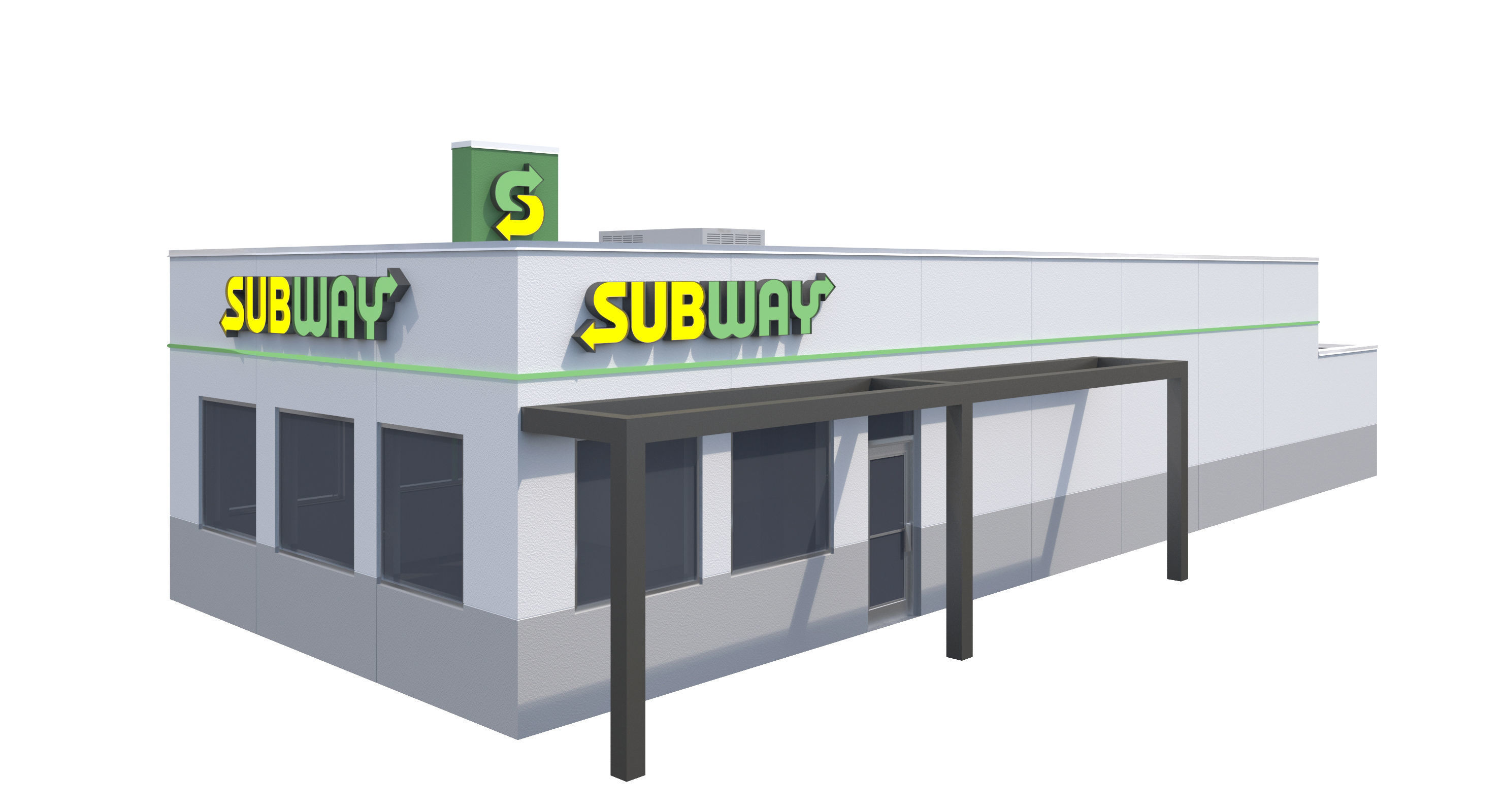 Retail Collection-004 Restaurants 3D model_24