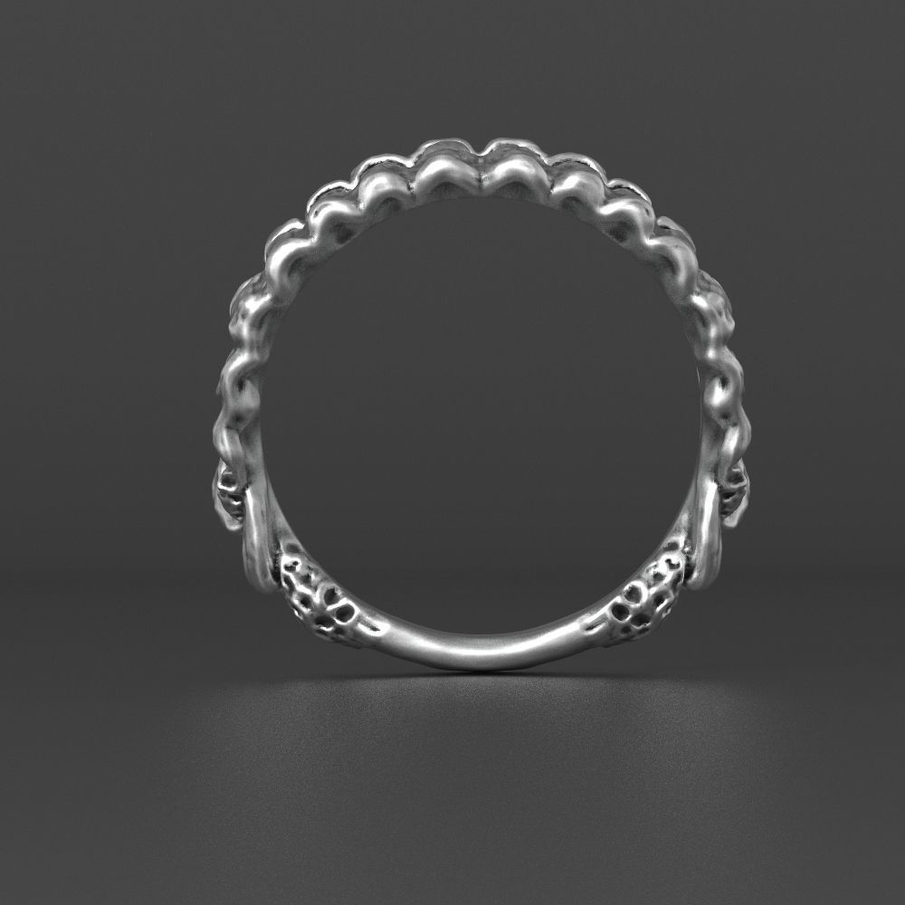 jaws ring 3D print model_2