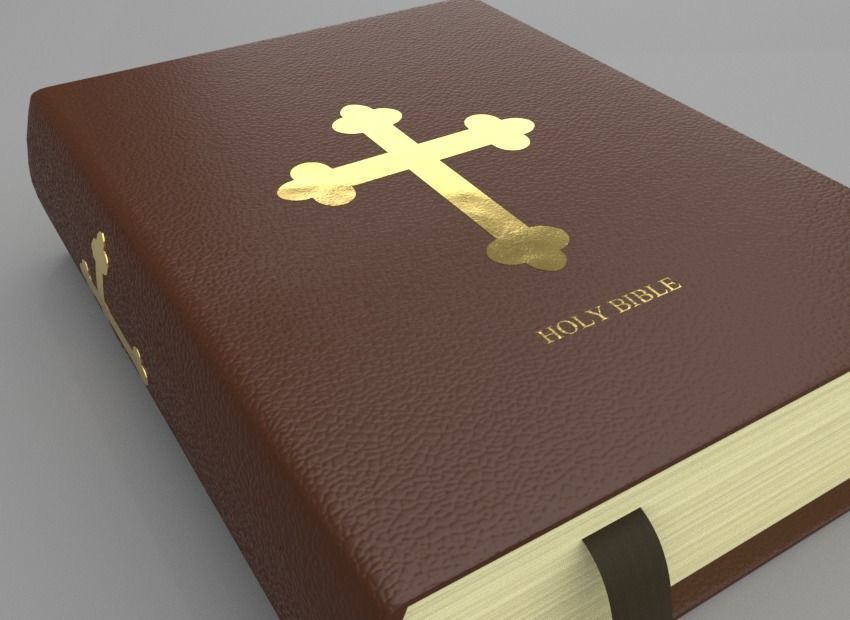 Holy bible 3D model_2