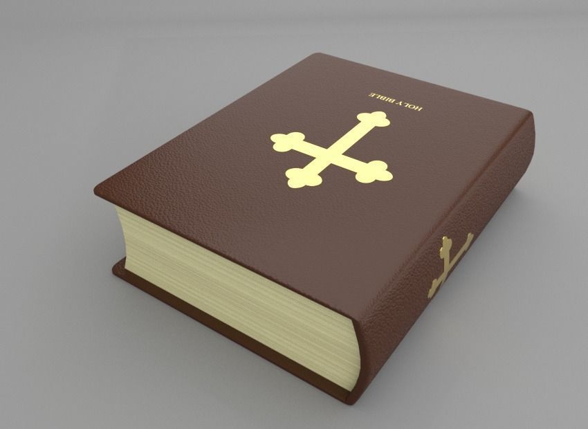 Holy bible 3D model_3