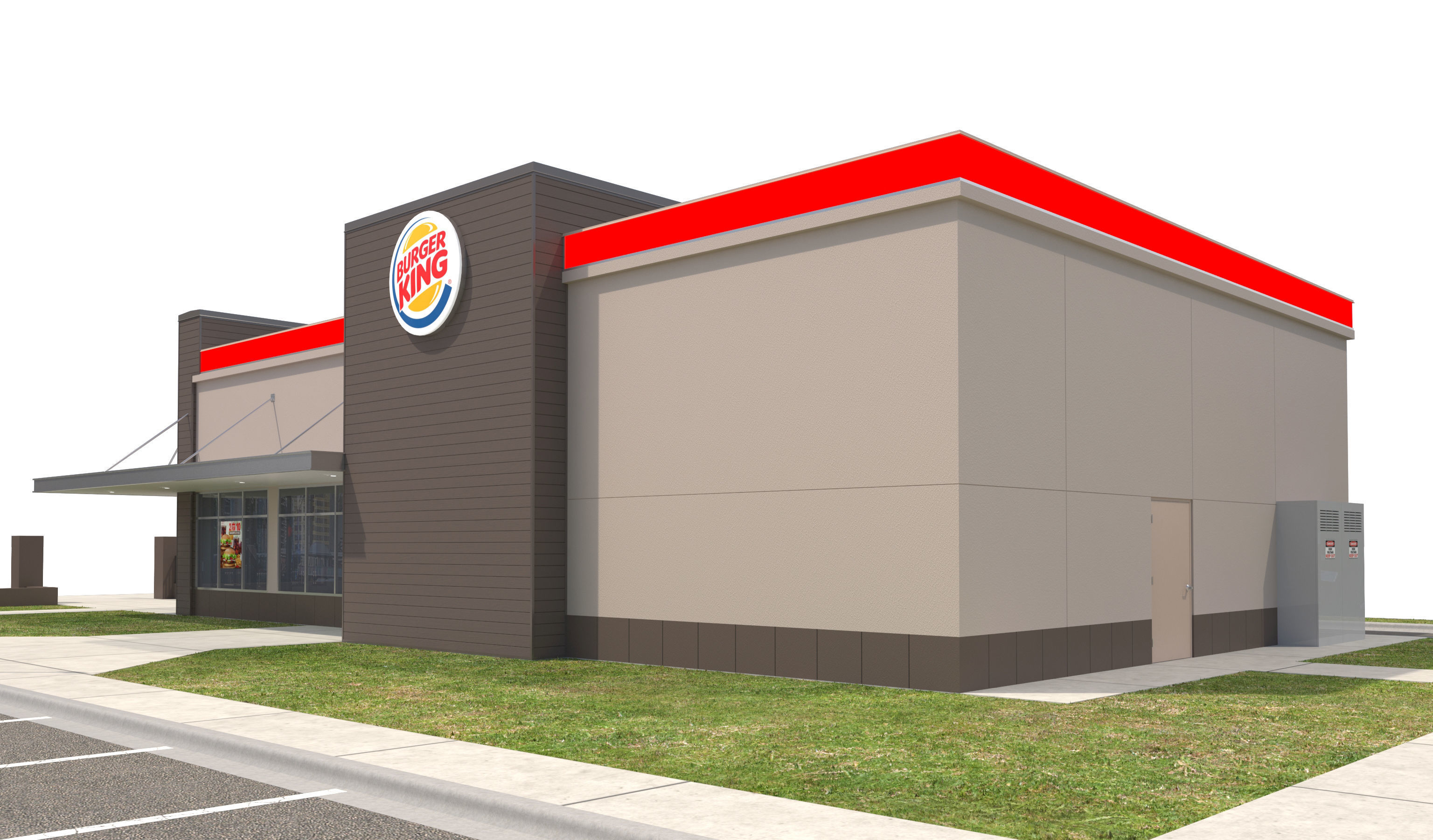 Retail Collection-005 Restaurants With Site 3D model_11