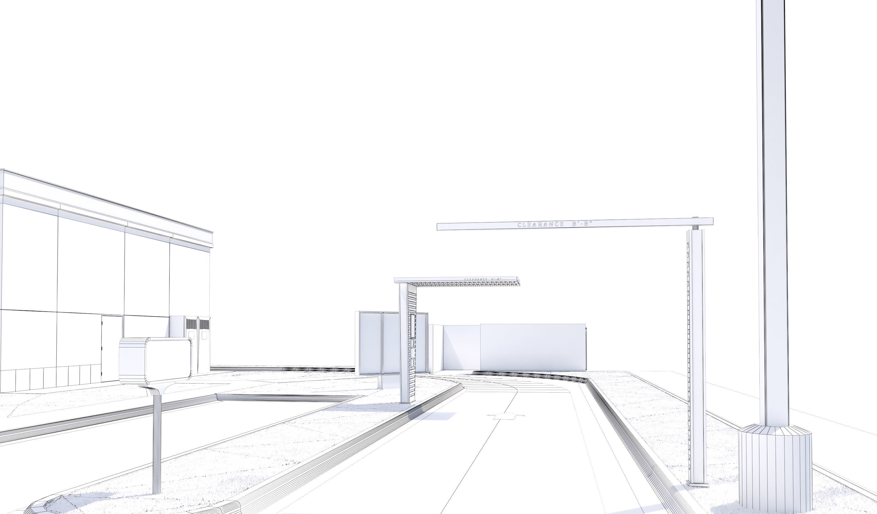 Retail Collection-005 Restaurants With Site 3D model_33
