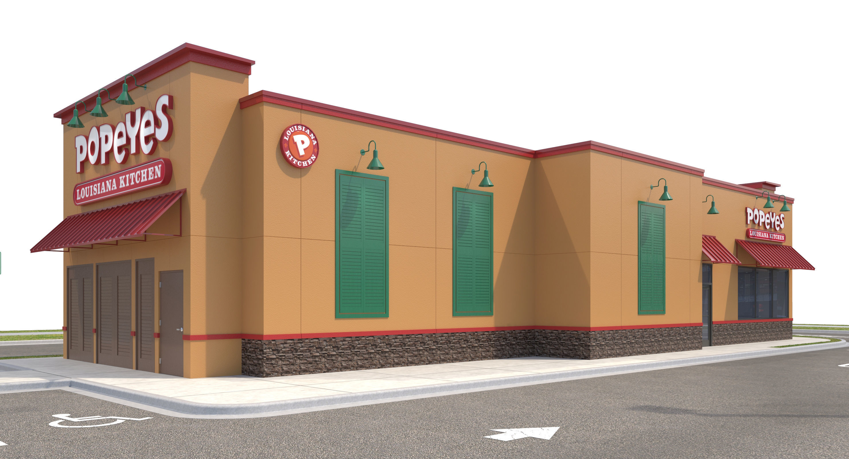 Retail Collection-005 Restaurants With Site 3D model_95