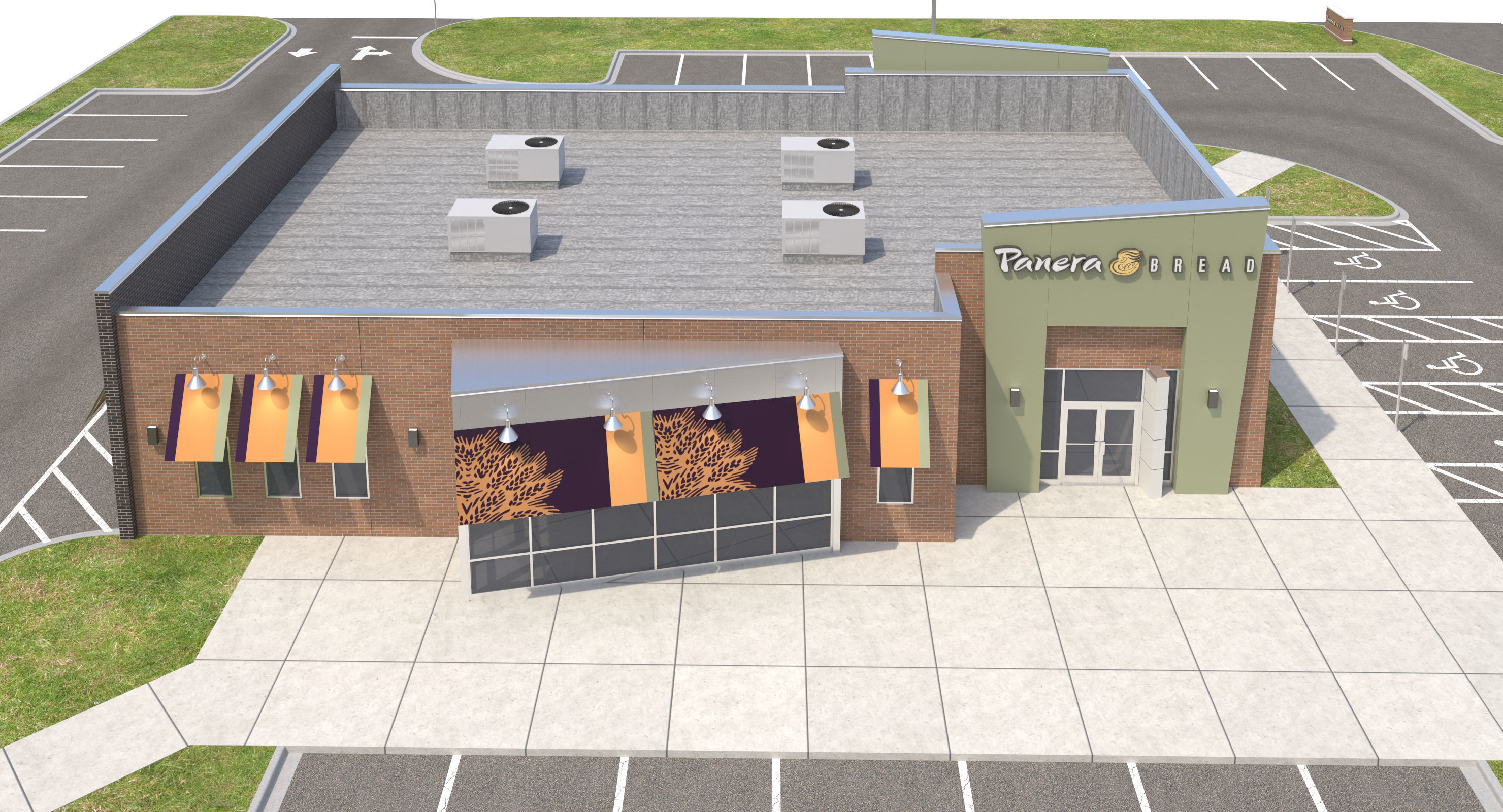 Retail Collection-005 Restaurants With Site 3D model_80