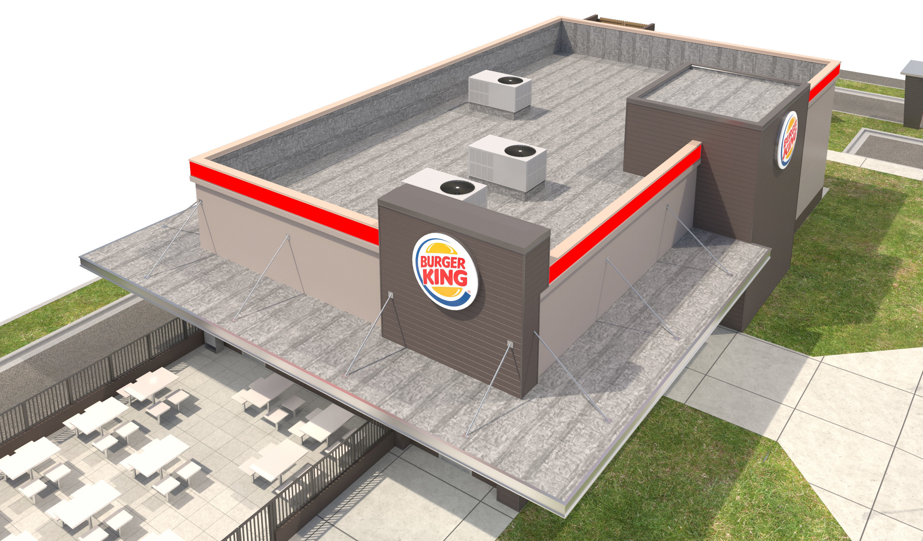 Retail Collection-005 Restaurants With Site 3D model_12