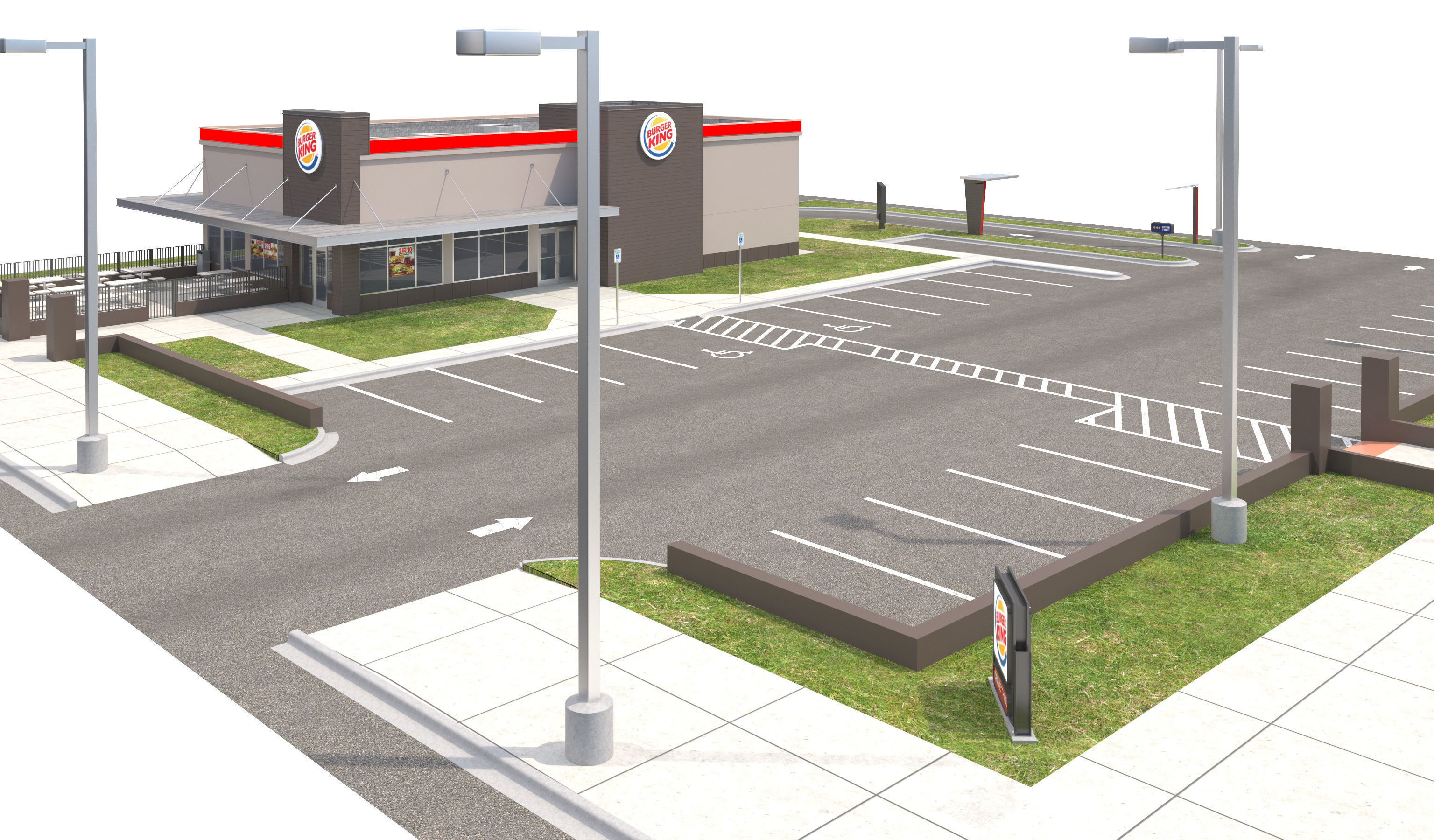 Retail Collection-005 Restaurants With Site 3D model_26