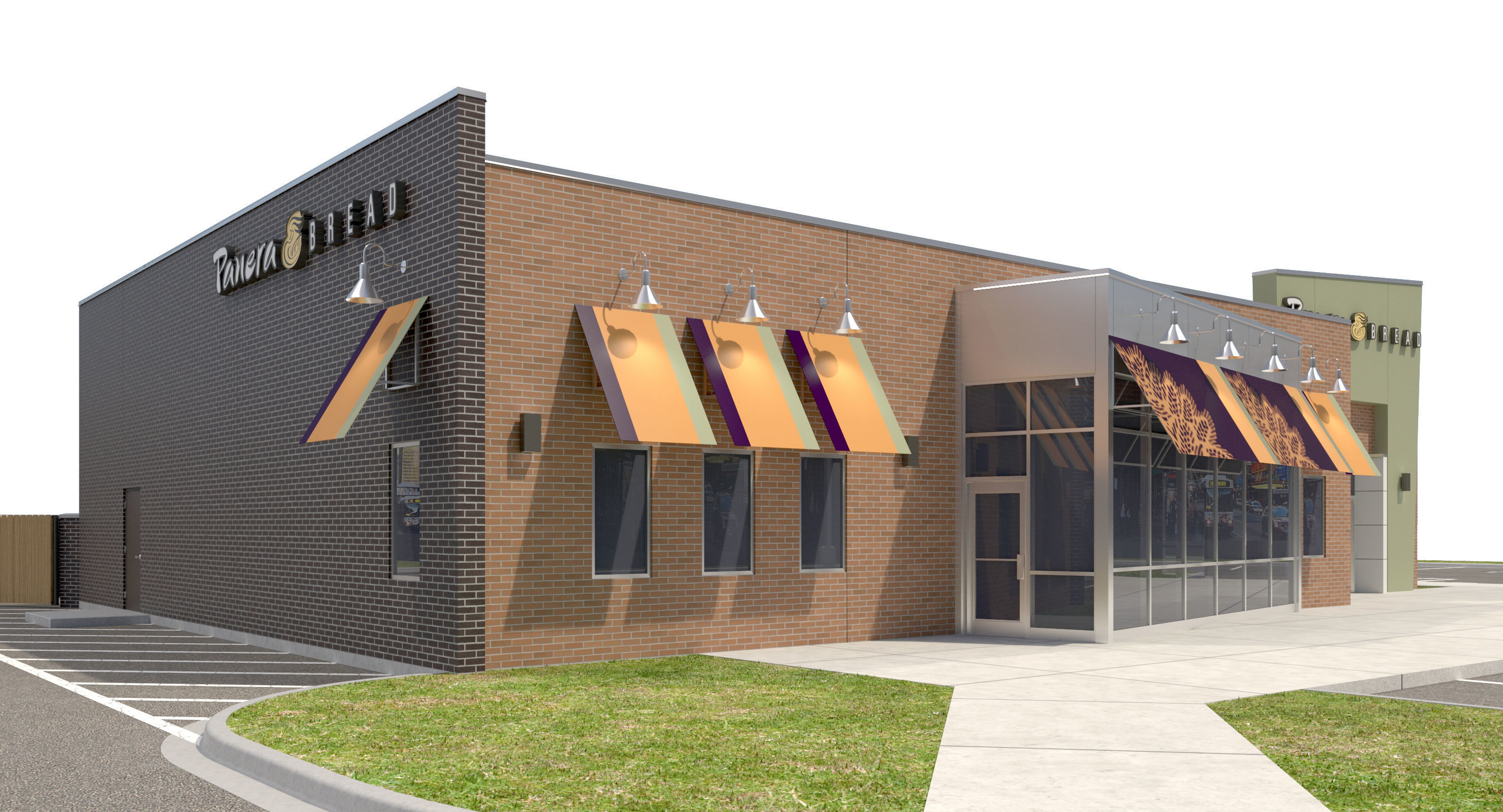 Retail Collection-005 Restaurants With Site 3D model_73