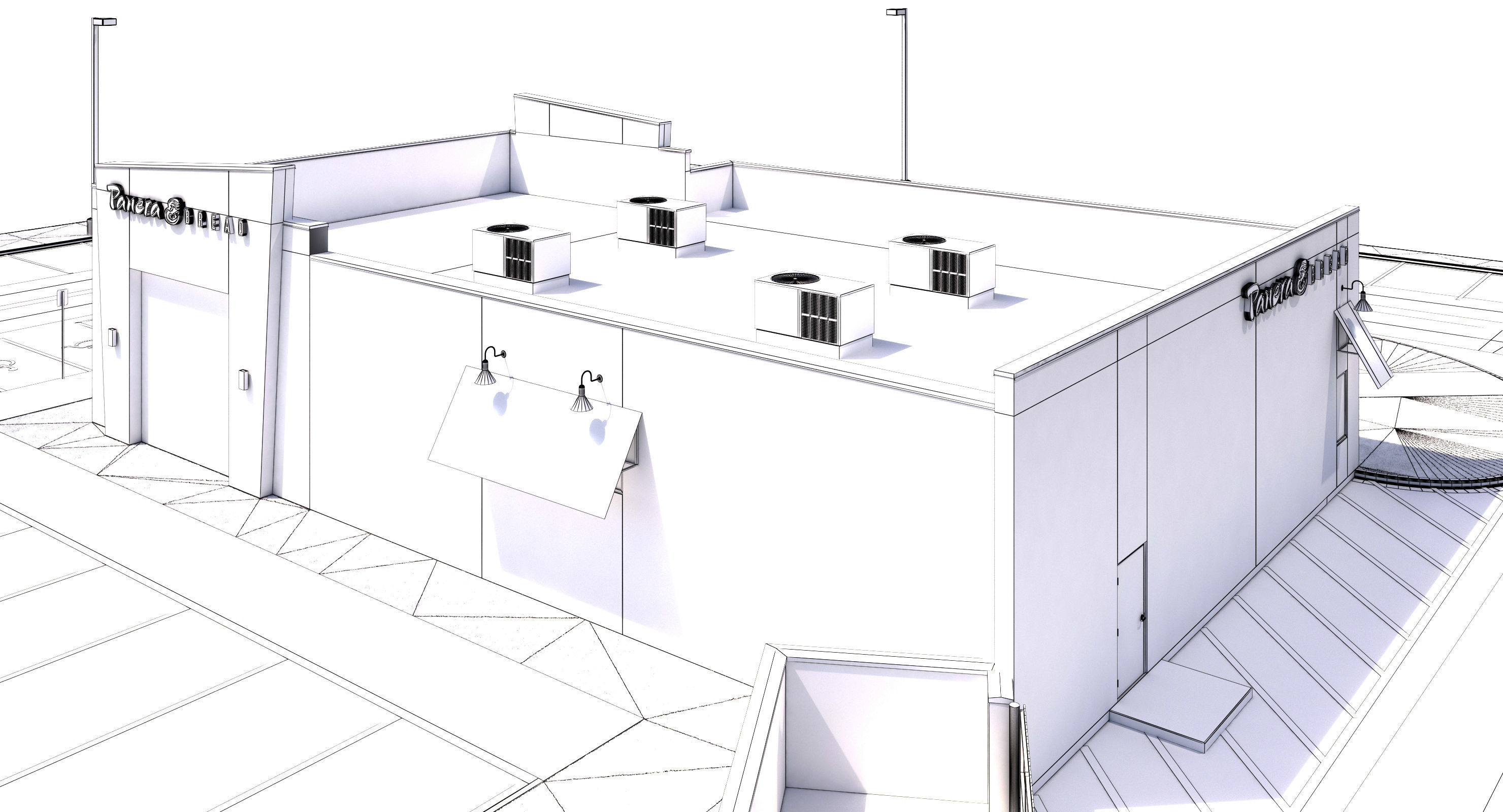 Retail Collection-005 Restaurants With Site 3D model_89