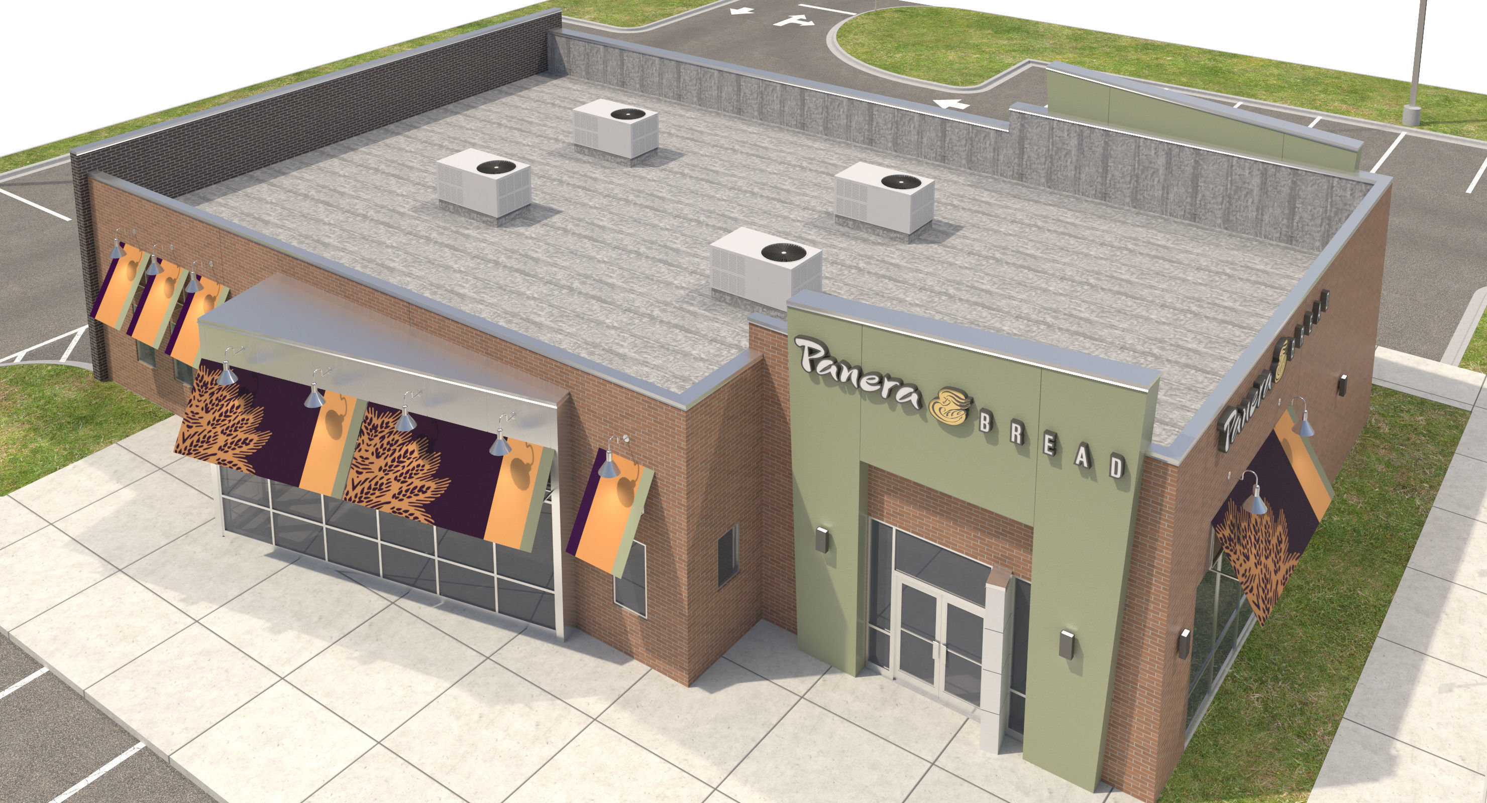 Retail Collection-005 Restaurants With Site 3D model_76