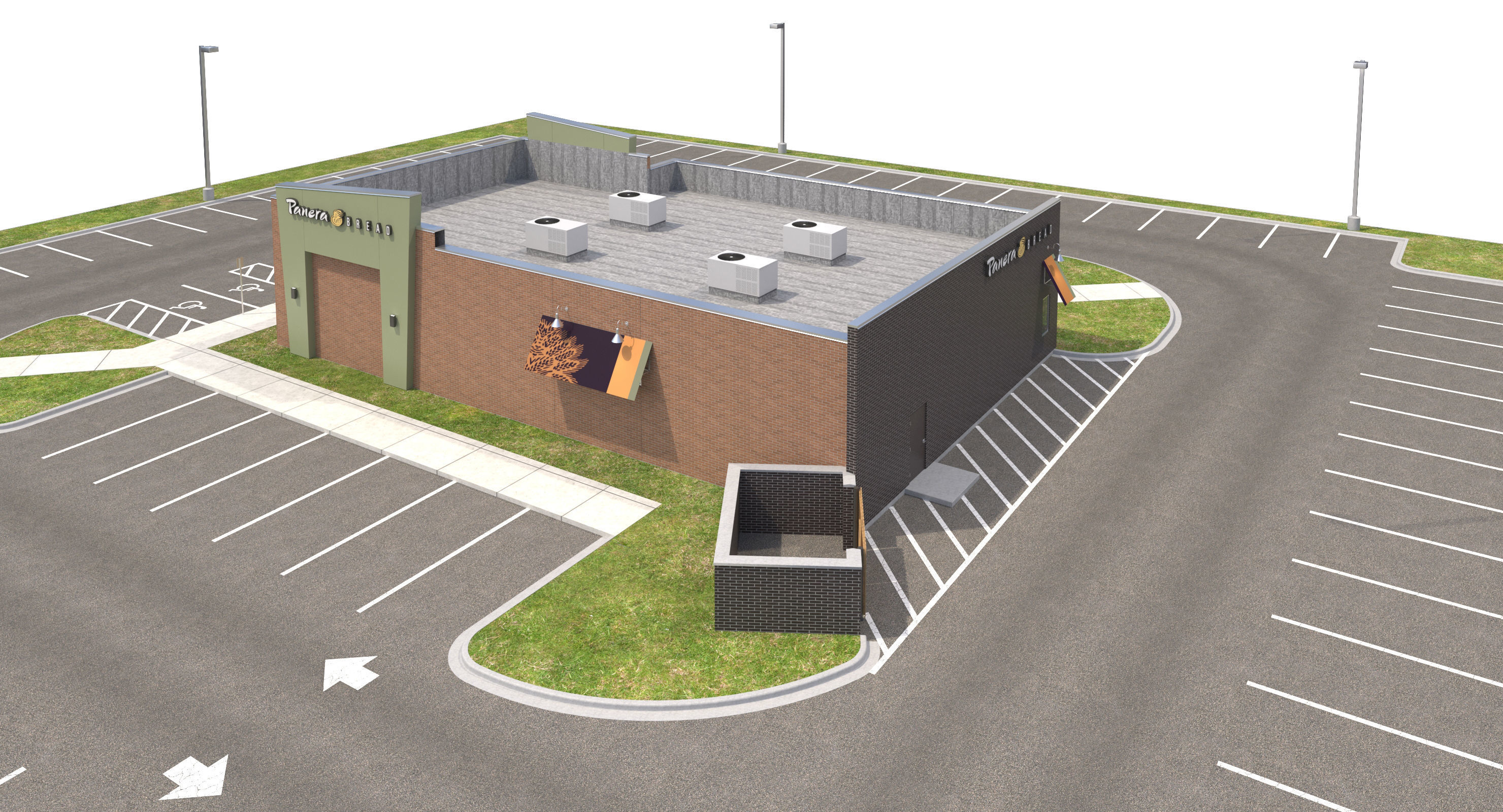 Retail Collection-005 Restaurants With Site 3D model_85
