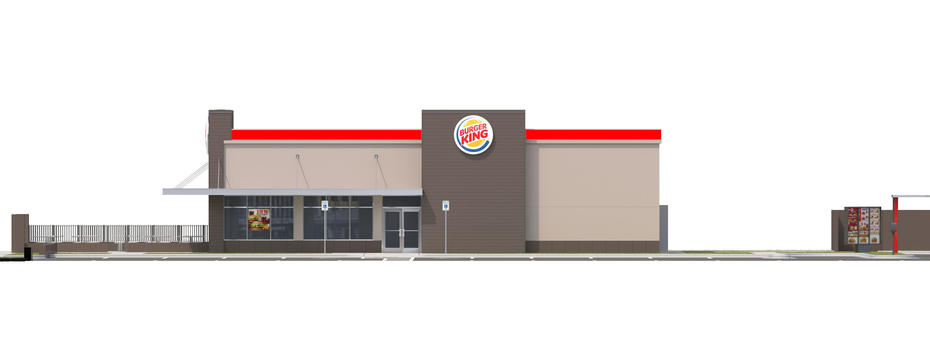 Retail Collection-005 Restaurants With Site 3D model_27