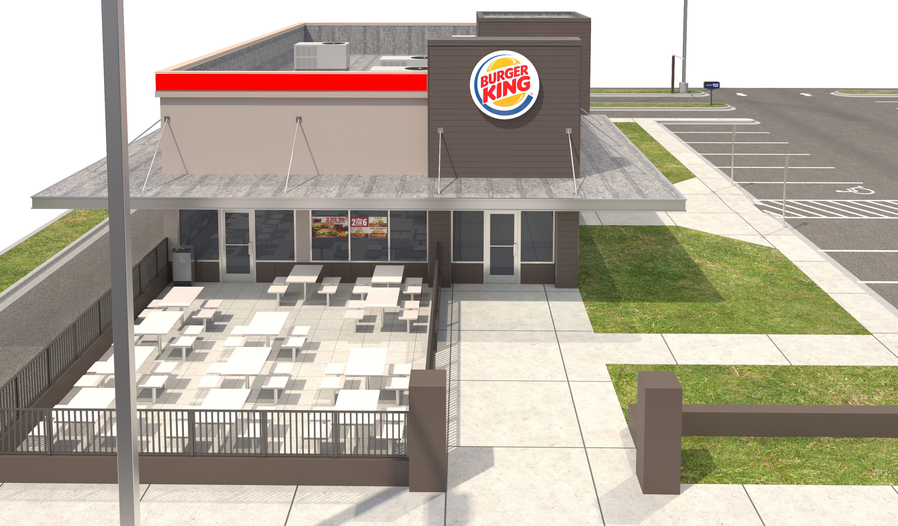 Retail Collection-005 Restaurants With Site 3D model_21