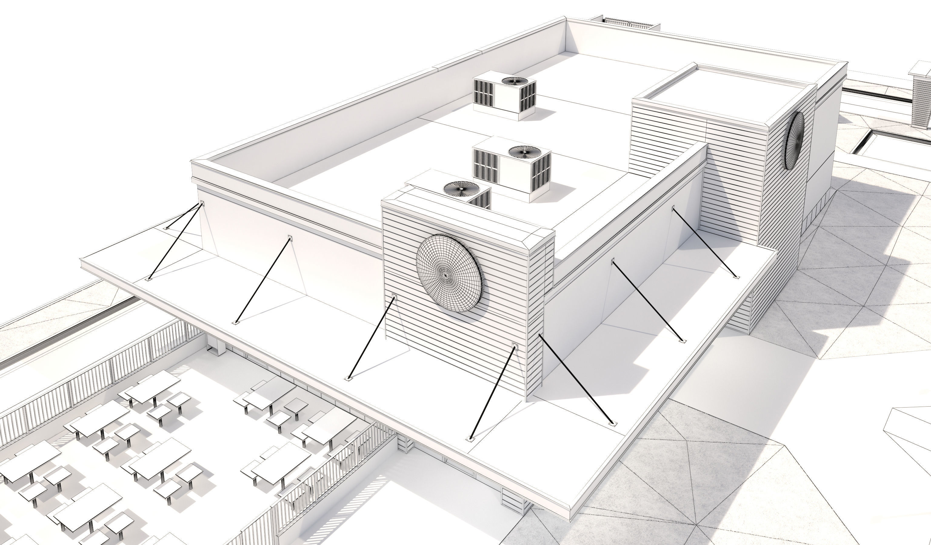 Retail Collection-005 Restaurants With Site 3D model_32