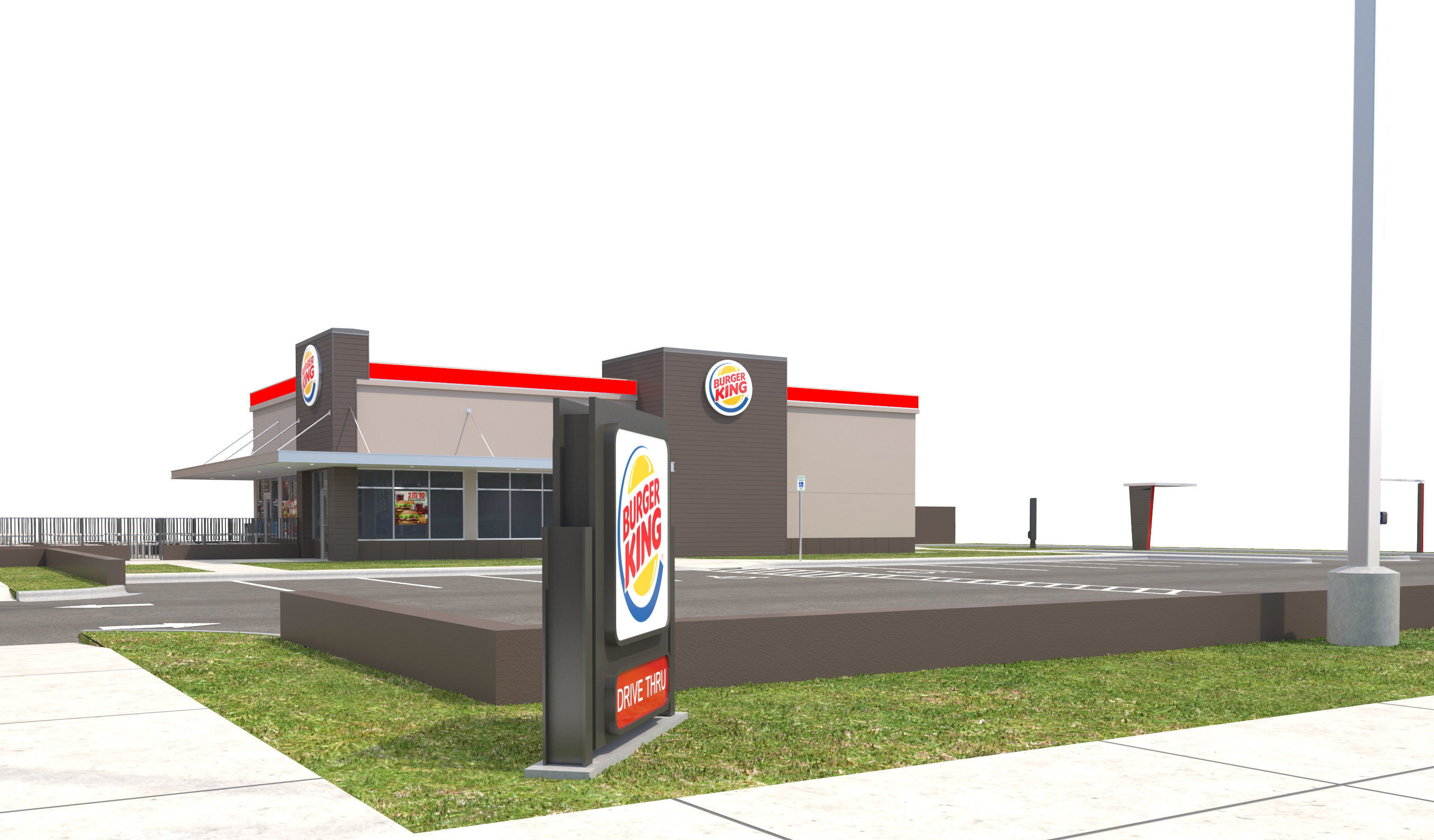 Retail Collection-005 Restaurants With Site 3D model_20