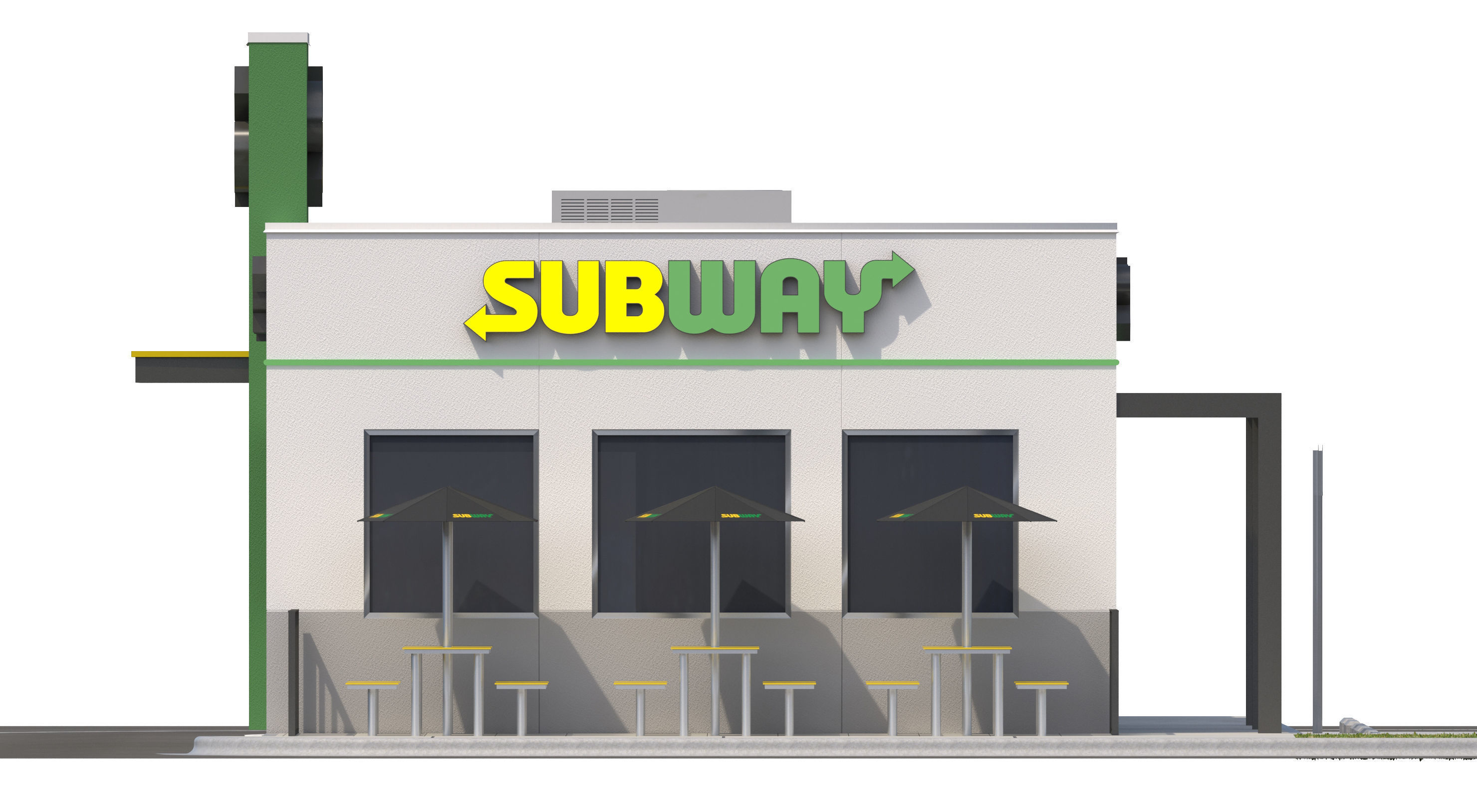 Retail Collection-005 Restaurants With Site 3D model_59