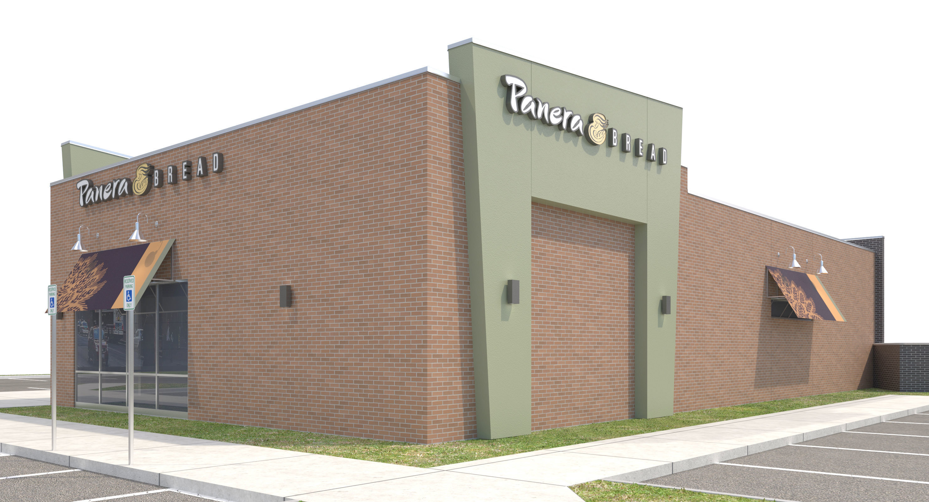 Retail Collection-005 Restaurants With Site 3D model_74