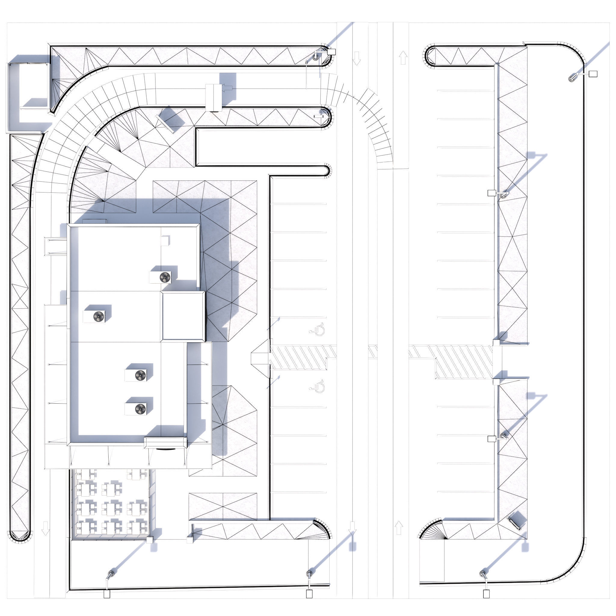 Retail Collection-005 Restaurants With Site 3D model_36