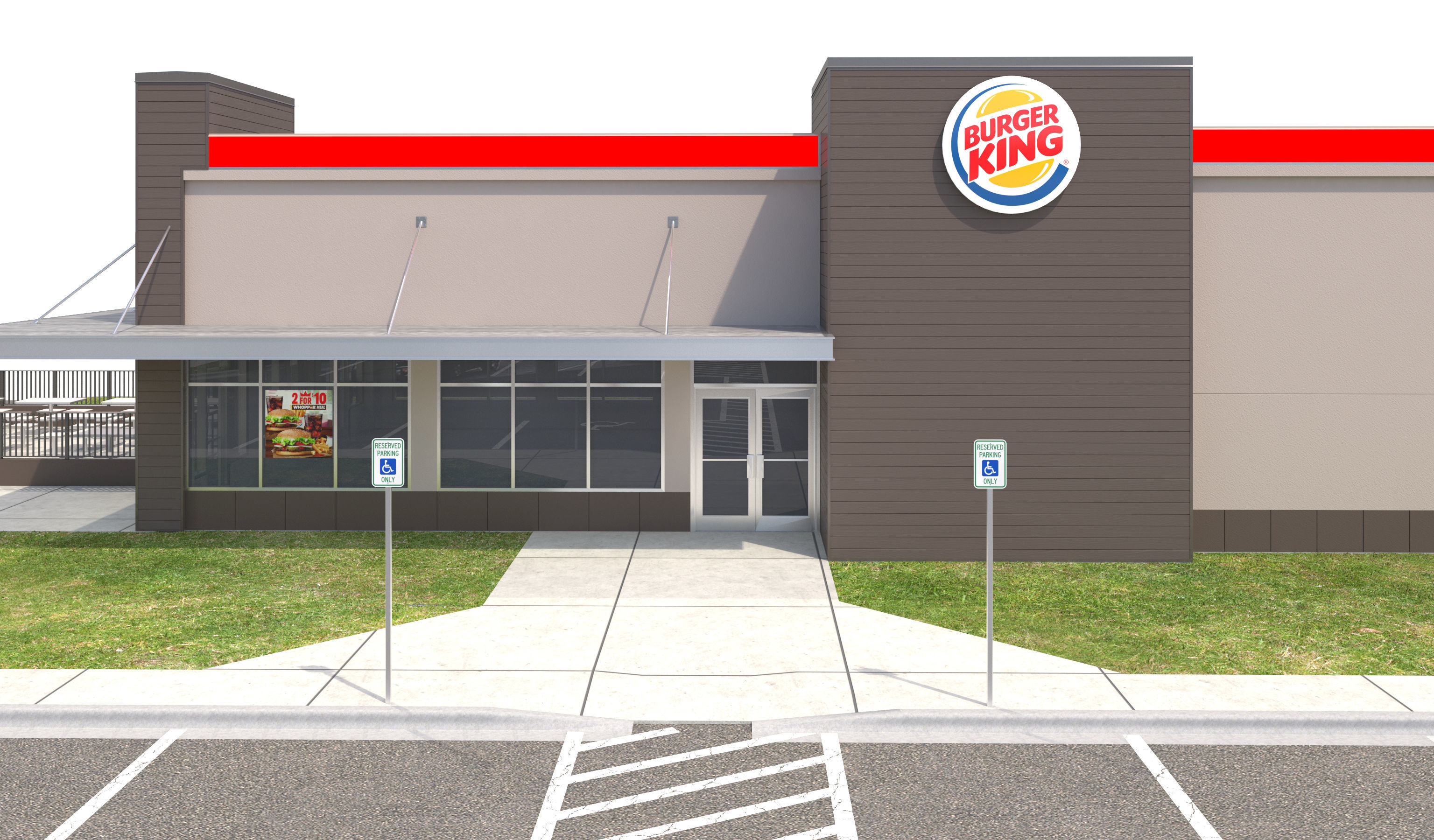 Retail Collection-005 Restaurants With Site 3D model_24
