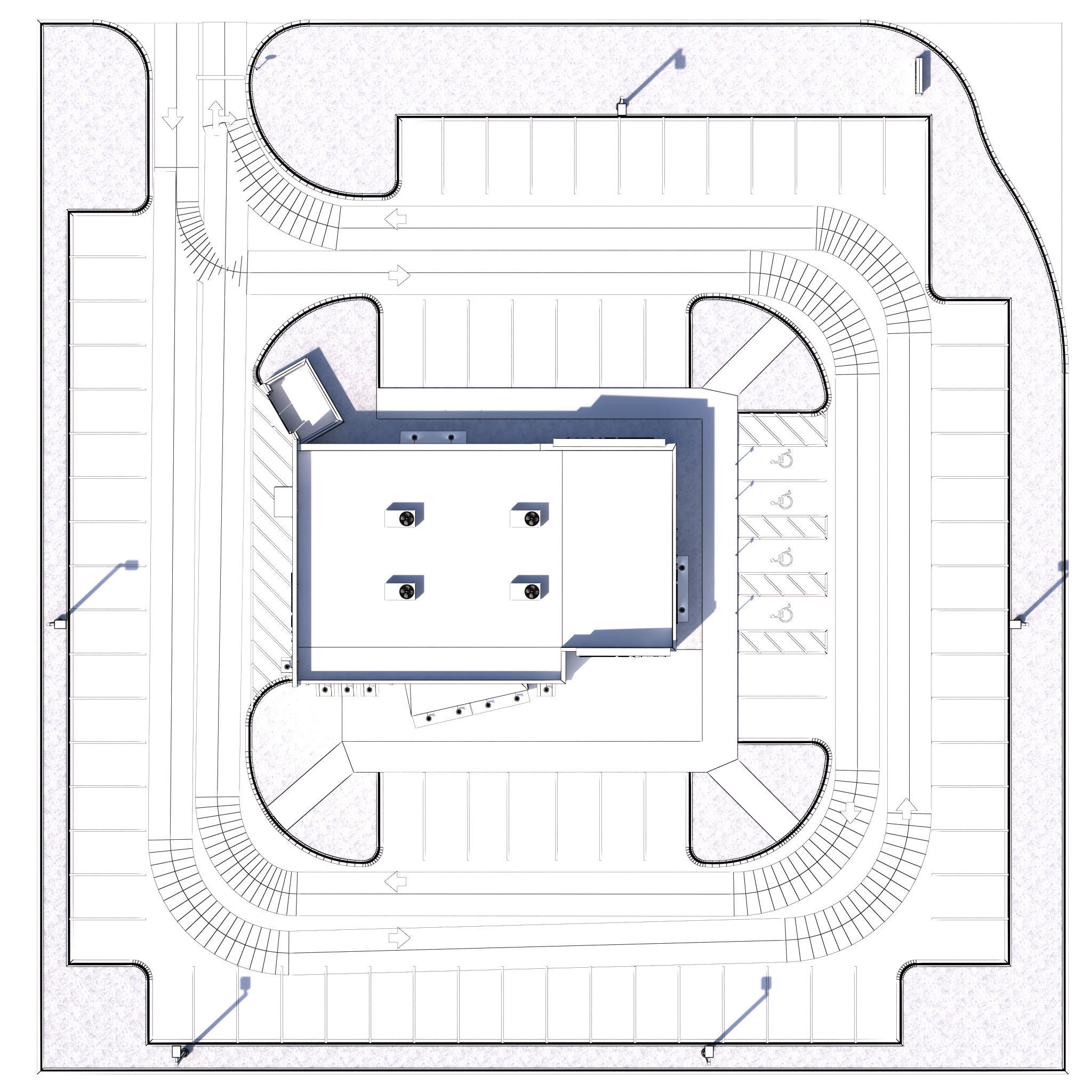 Retail Collection-005 Restaurants With Site 3D model_90