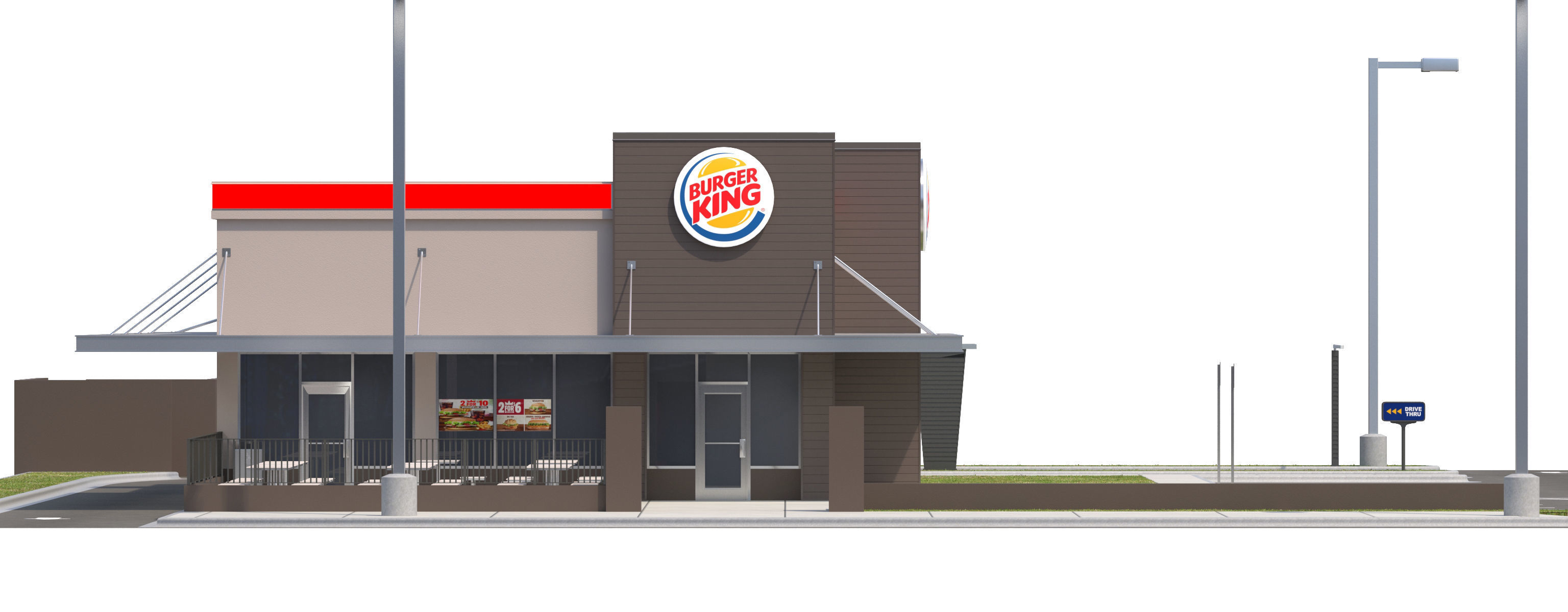 Retail Collection-005 Restaurants With Site 3D model_29