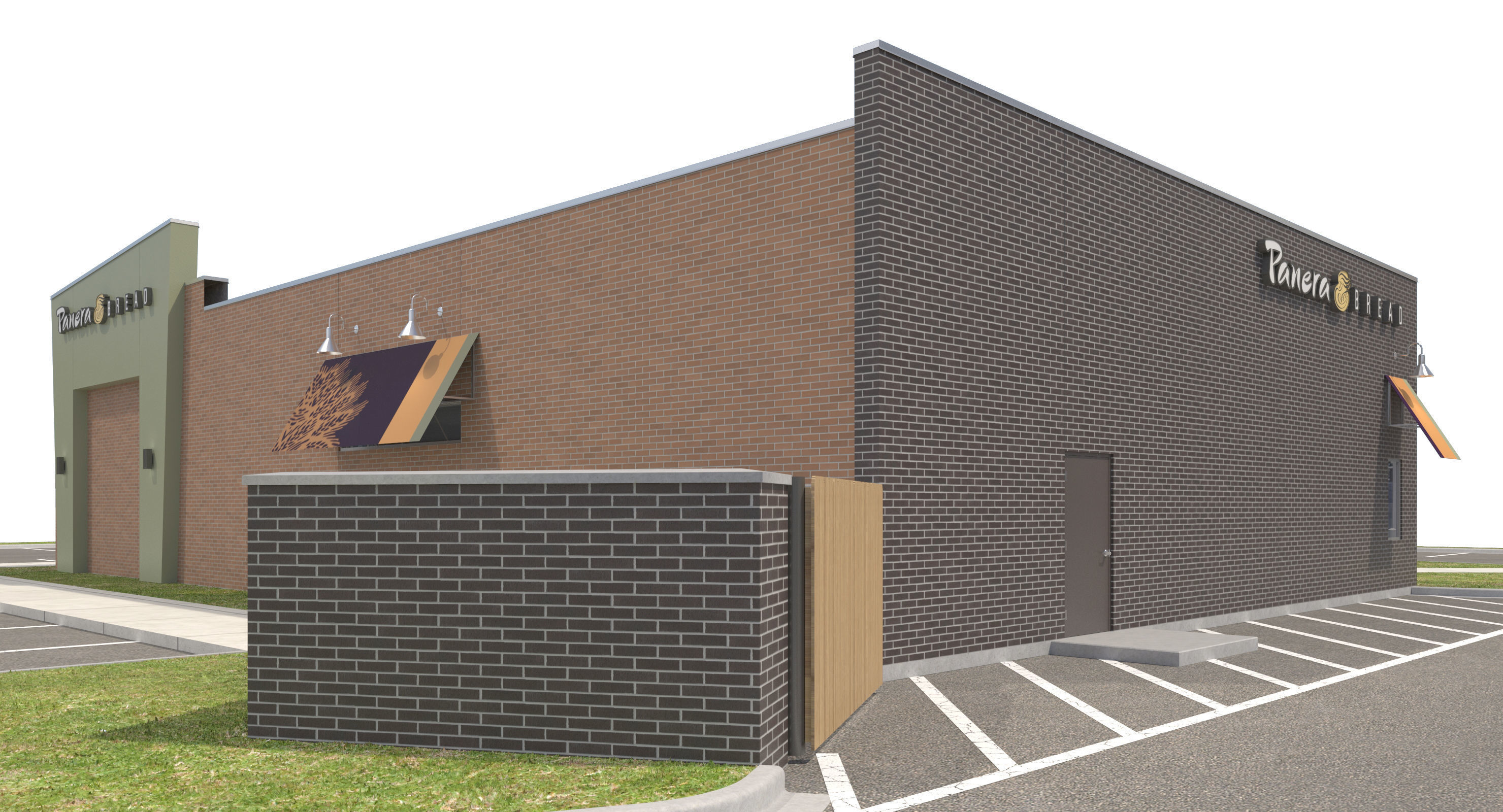 Retail Collection-005 Restaurants With Site 3D model_75