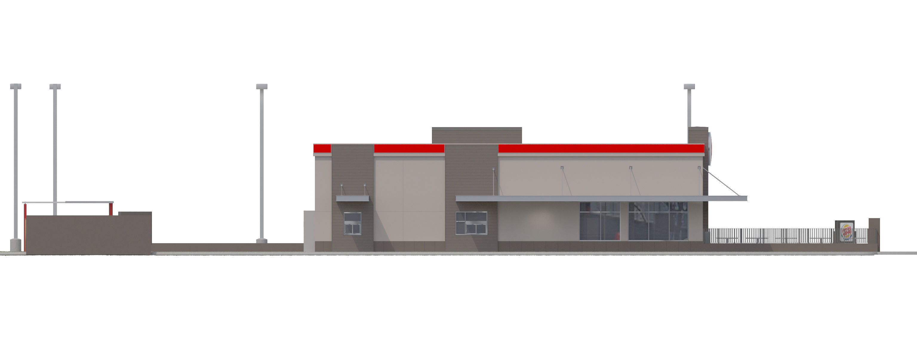 Retail Collection-005 Restaurants With Site 3D model_28