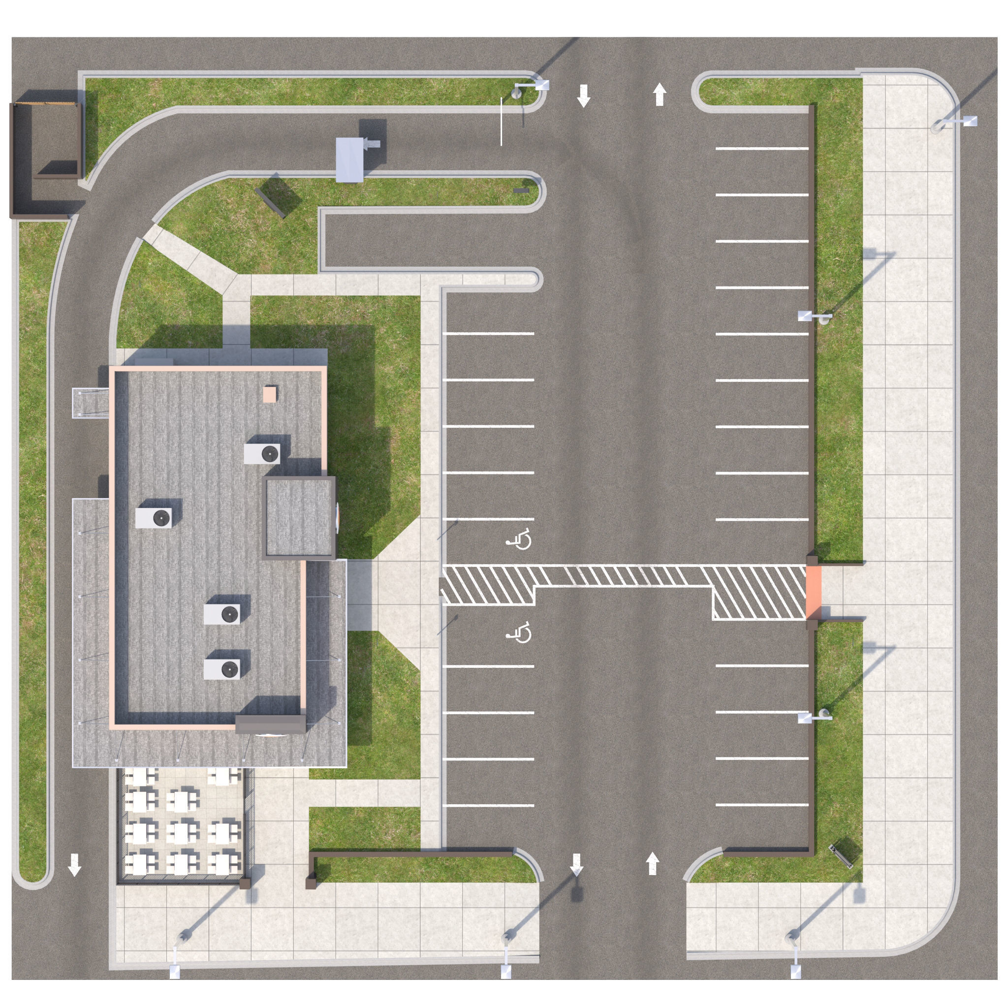 Retail Collection-005 Restaurants With Site 3D model_25