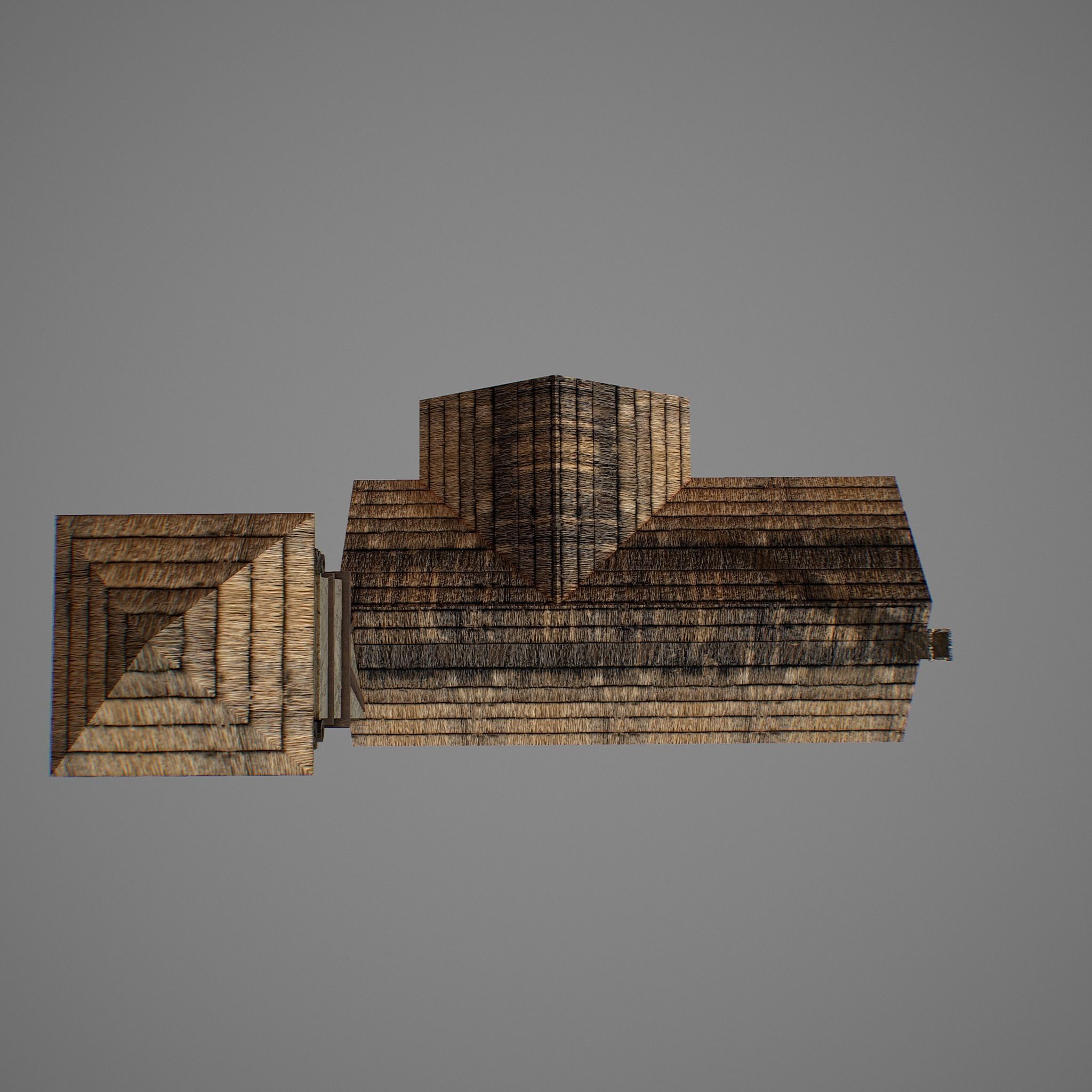 Medieval fortress Low-poly 3D model_12