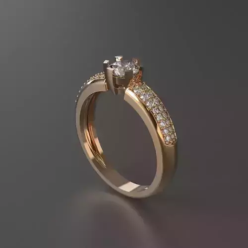 gold engagement ring