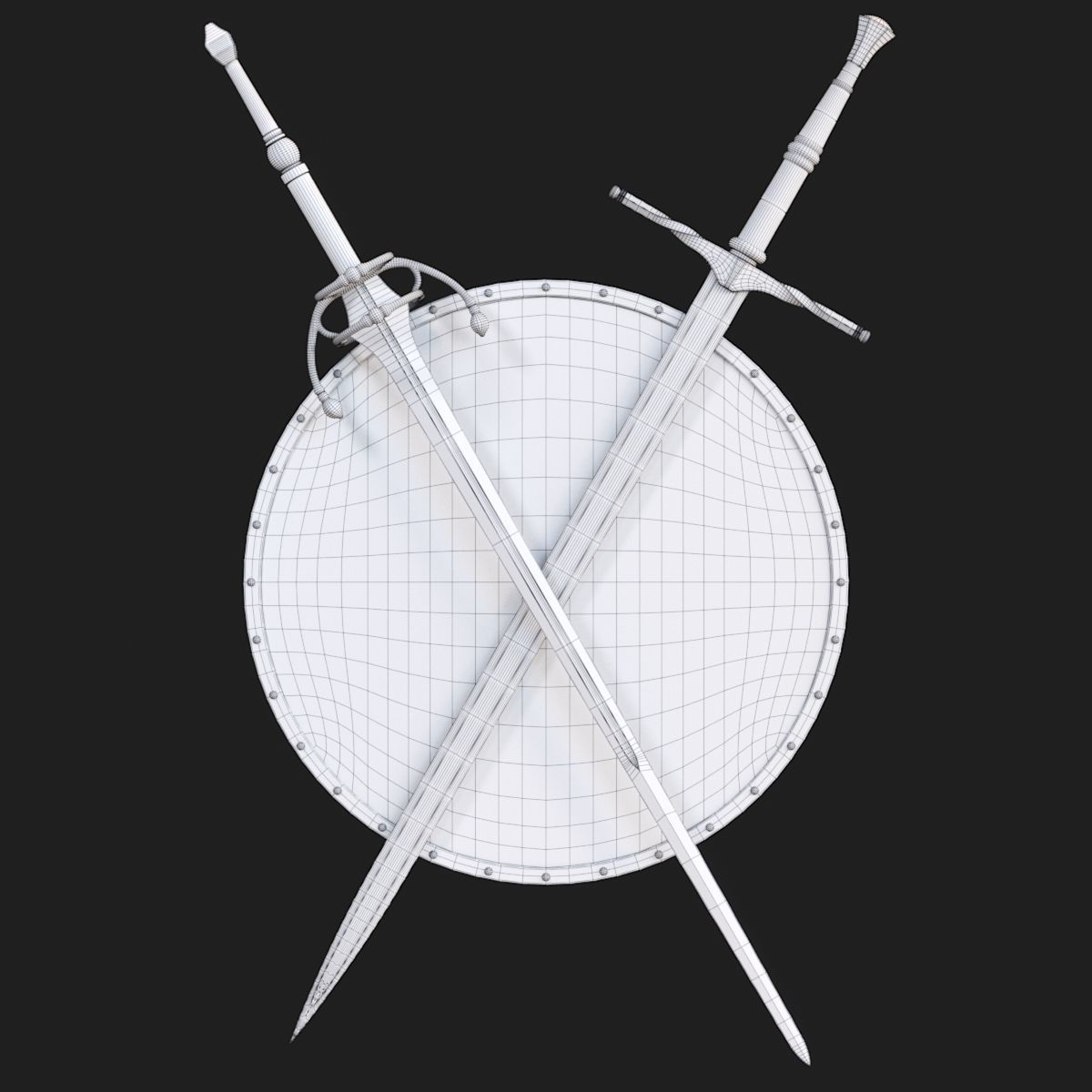 Swords Decor 3D model_5