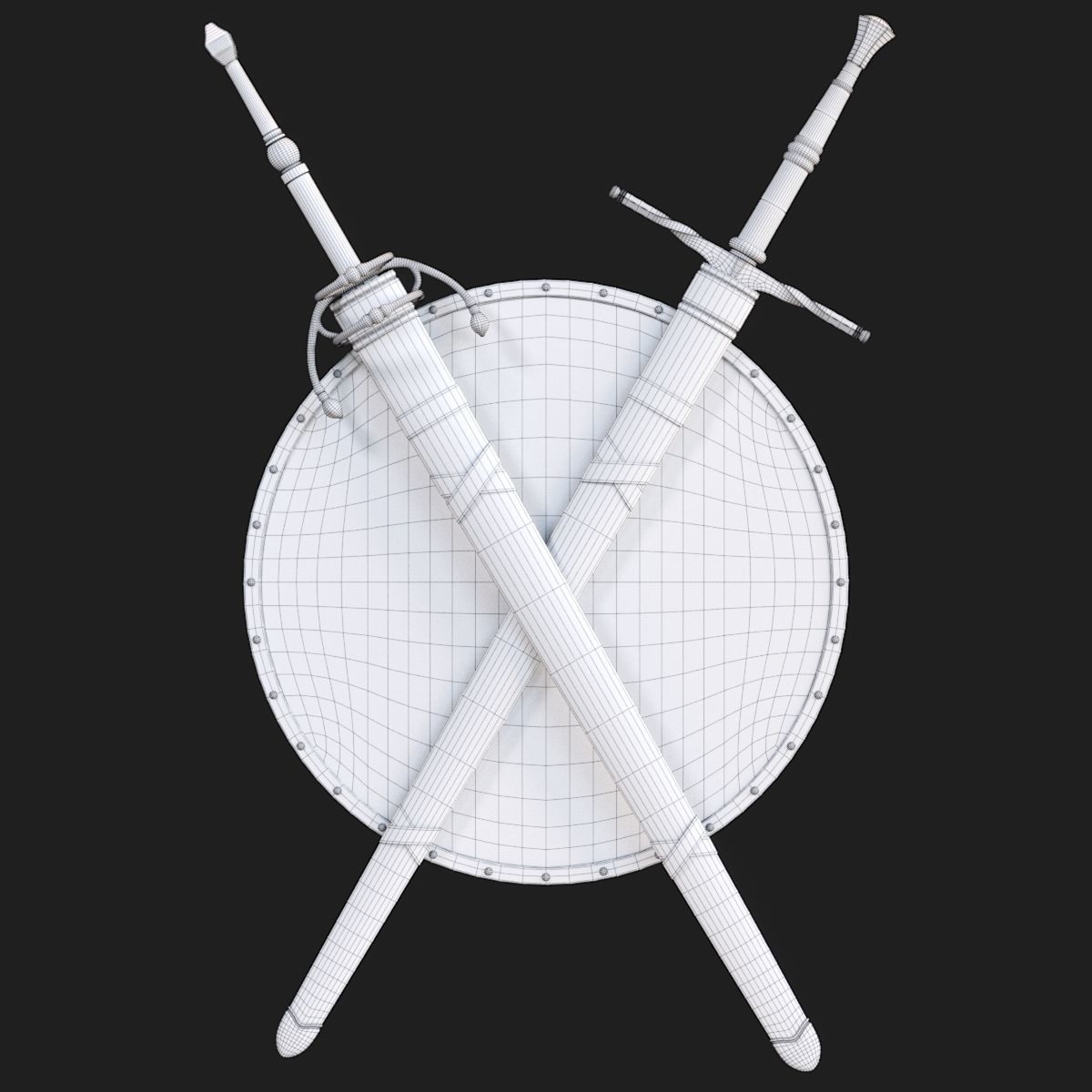 Swords Decor 3D model_6