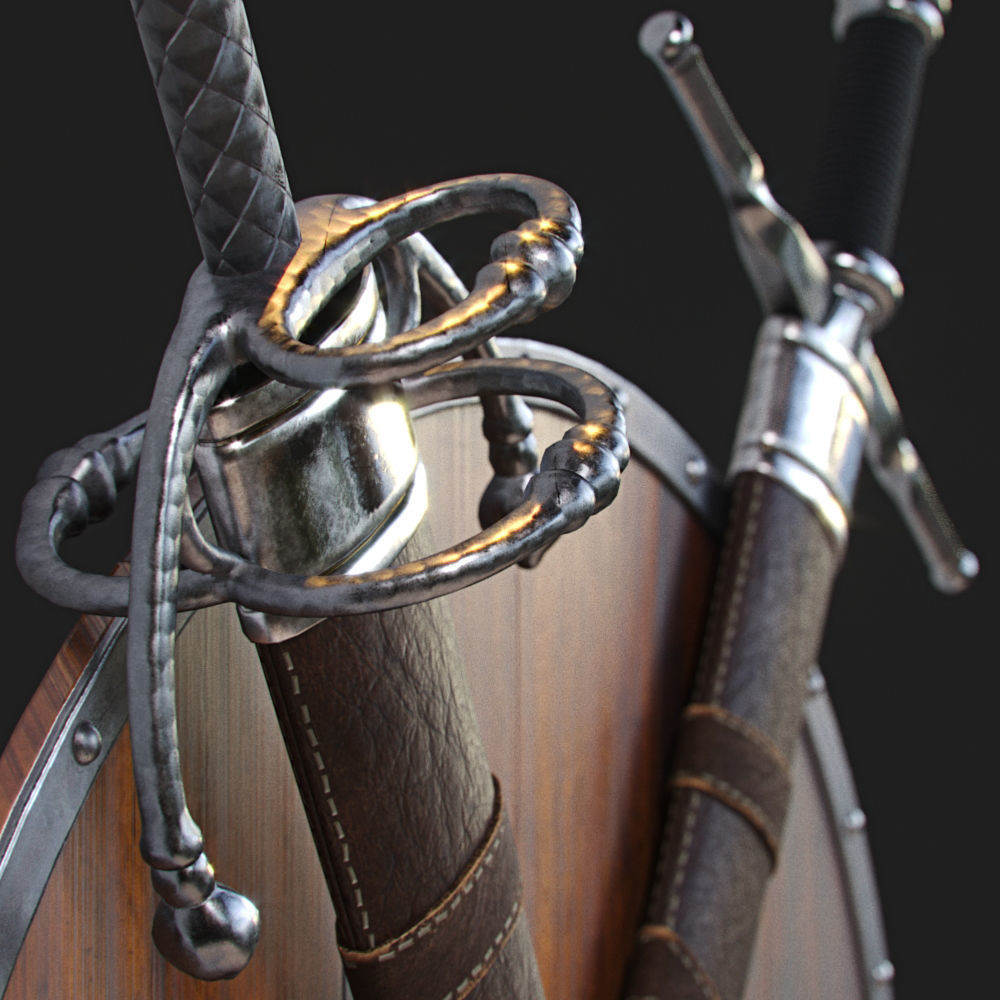 Swords Decor 3D model_2