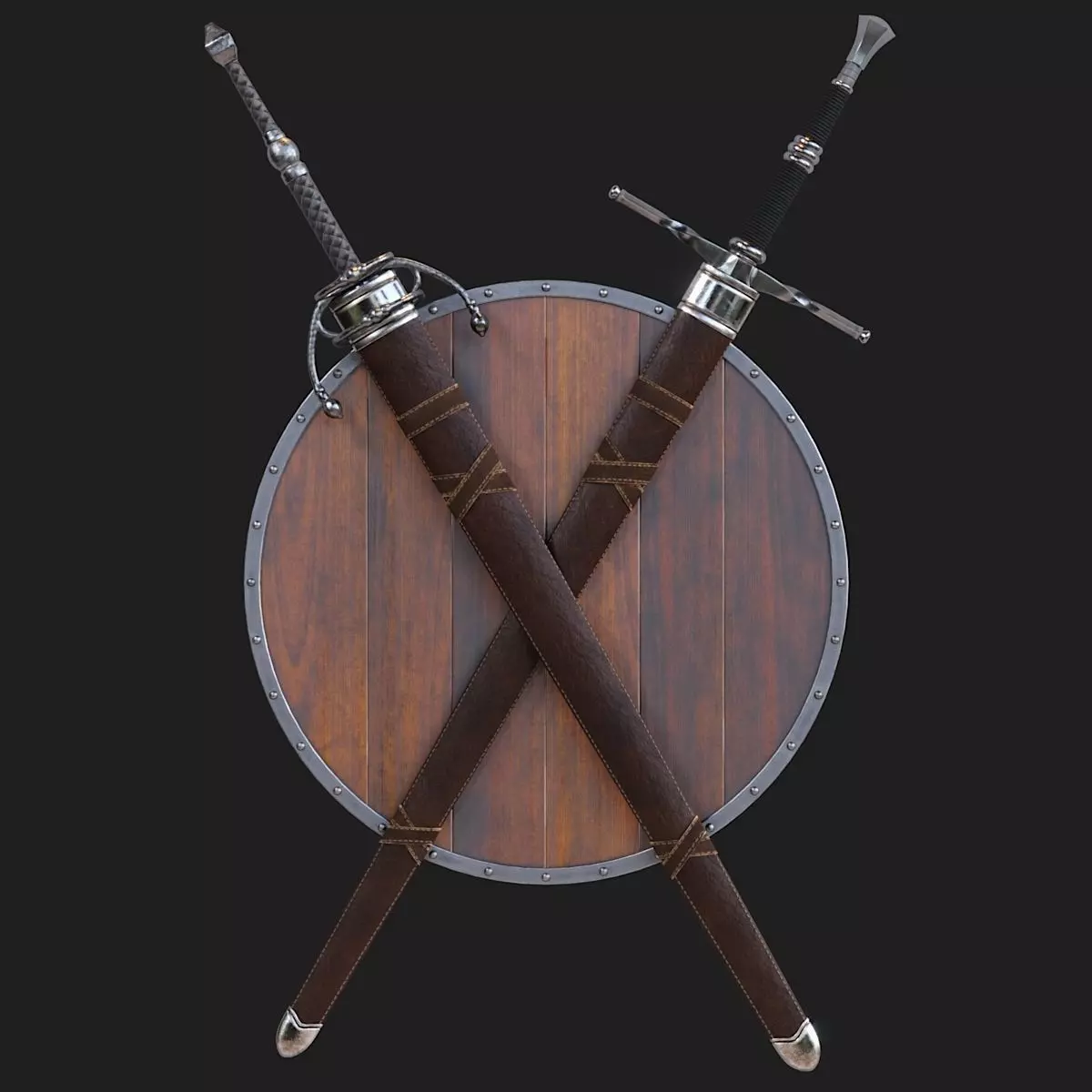 Swords Decor 3D model_0