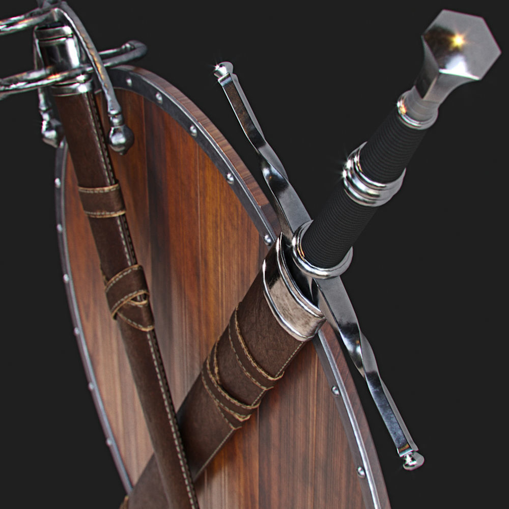 Swords Decor 3D model_3