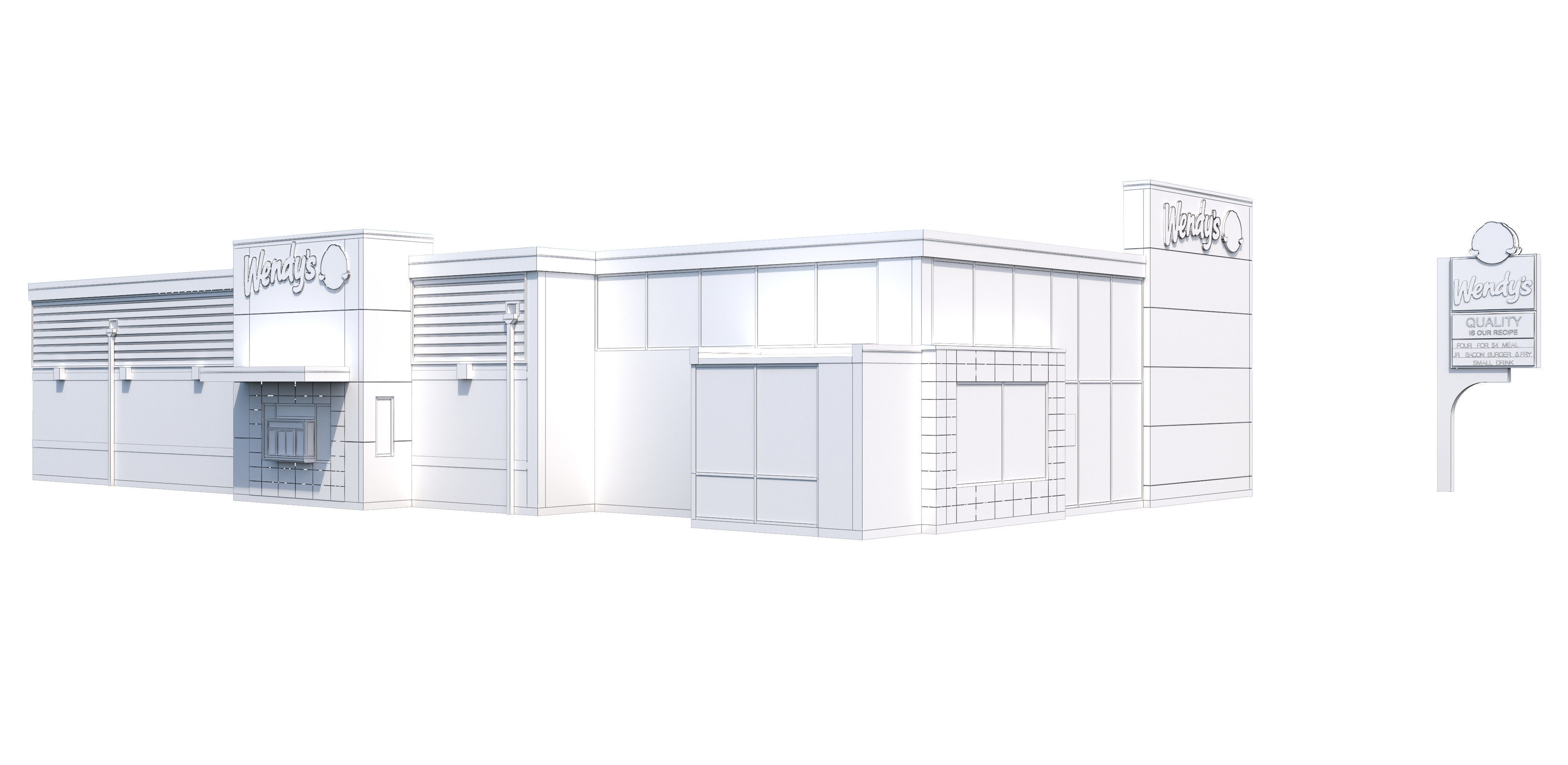 Retail Collection-006 Restaurants Mega Collection 3D model_20