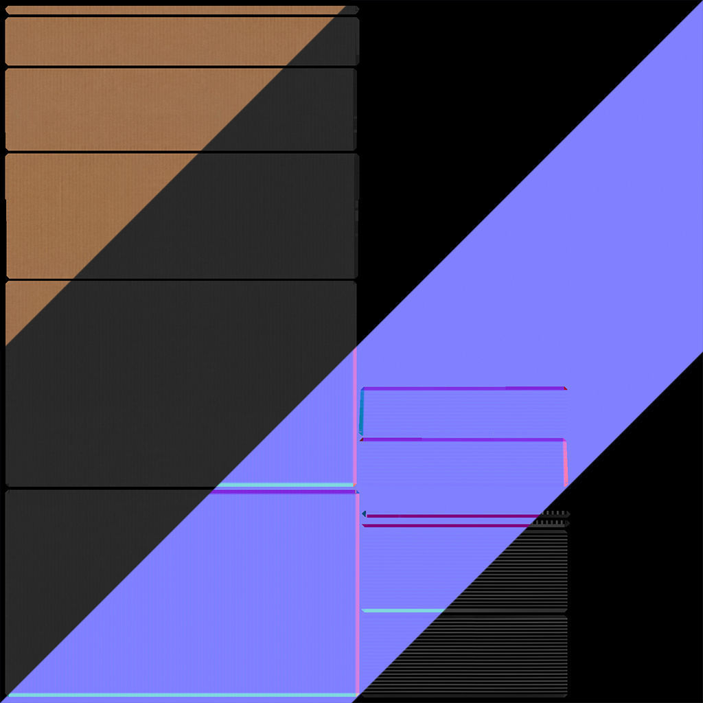Cardboard Shoe Box Low-Poly Low-poly 3D model_12