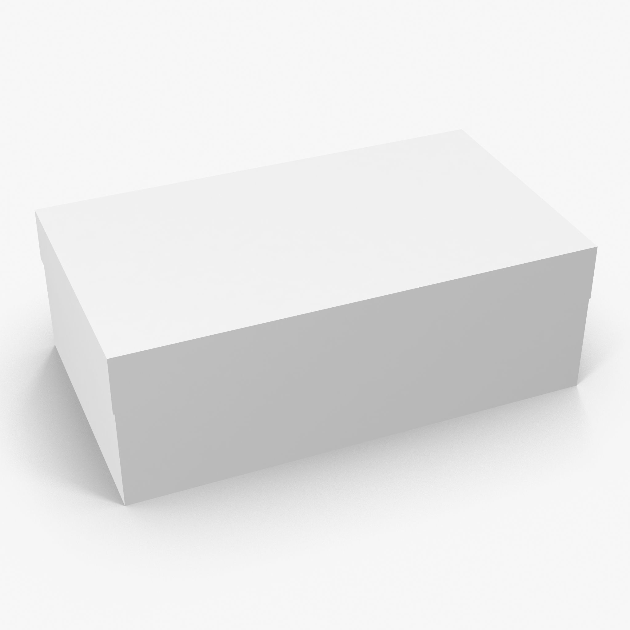 Cardboard Shoe Box Low-Poly Low-poly 3D model_5