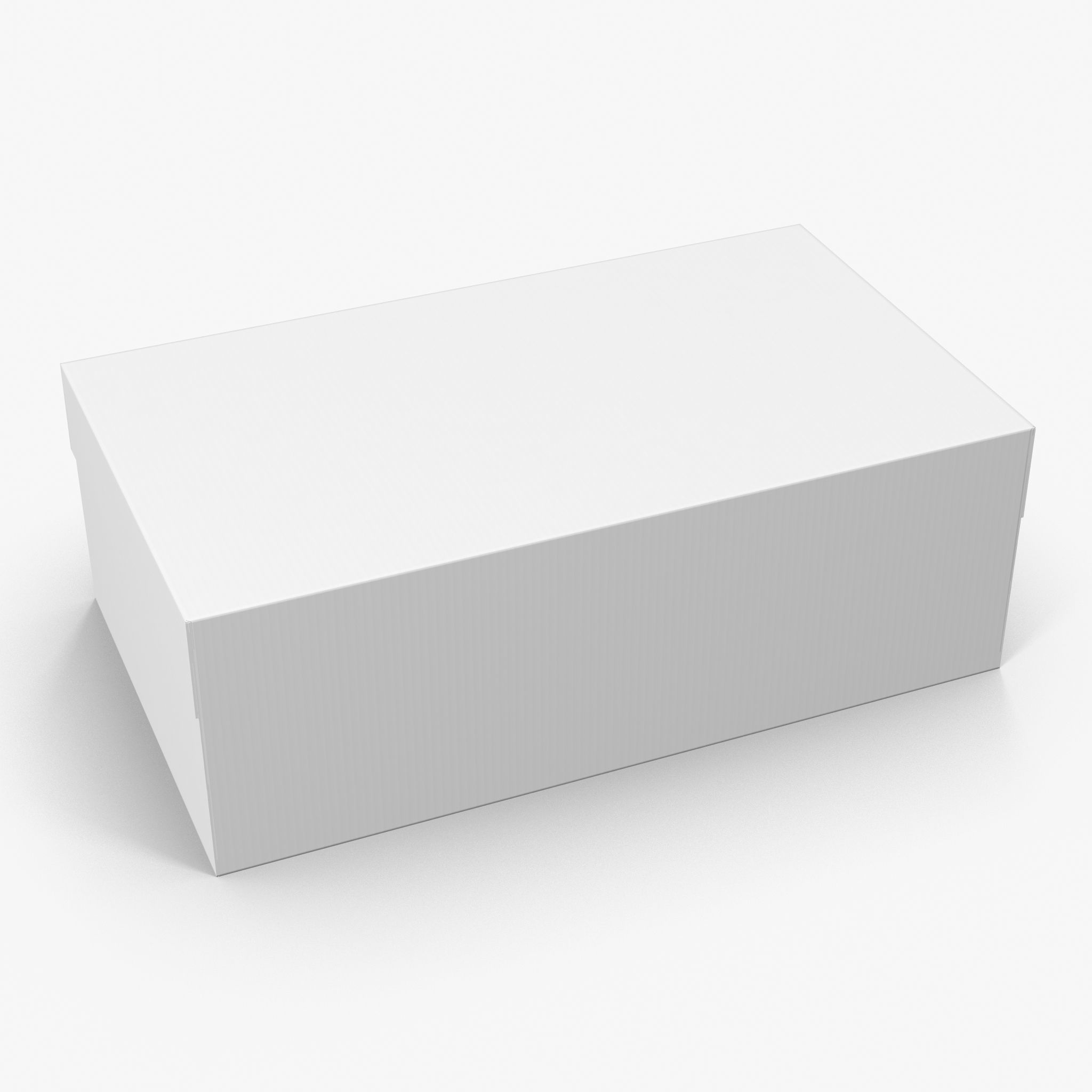 Cardboard Shoe Box Low-Poly Low-poly 3D model_11